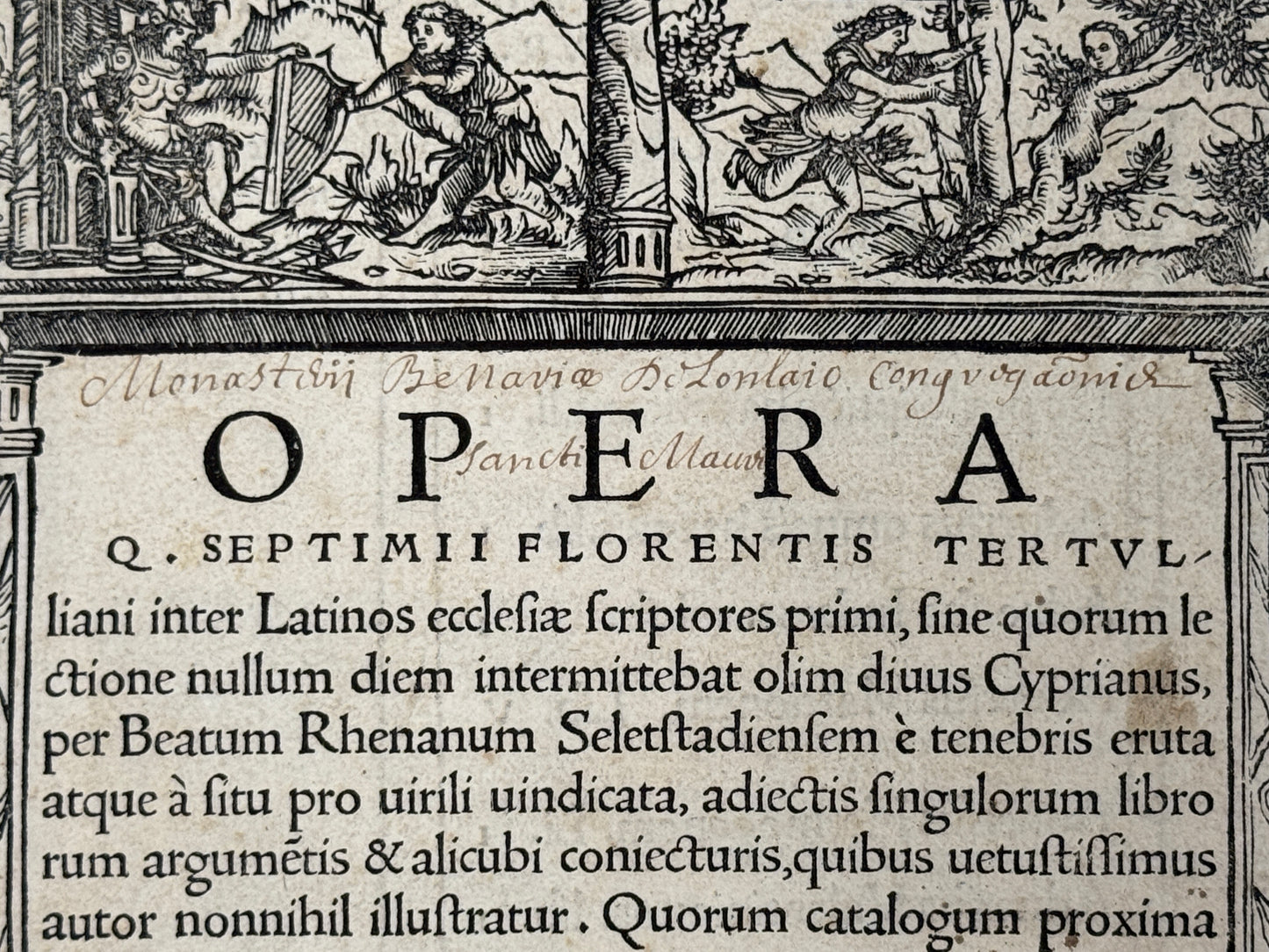 The Editio Princeps of Tertullian's Works 1521: The Important St. Maur Copy