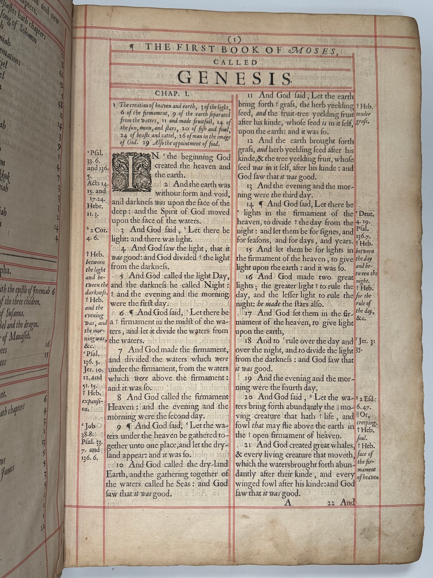 1660 Antique King James Bible "Restoration Bible"
