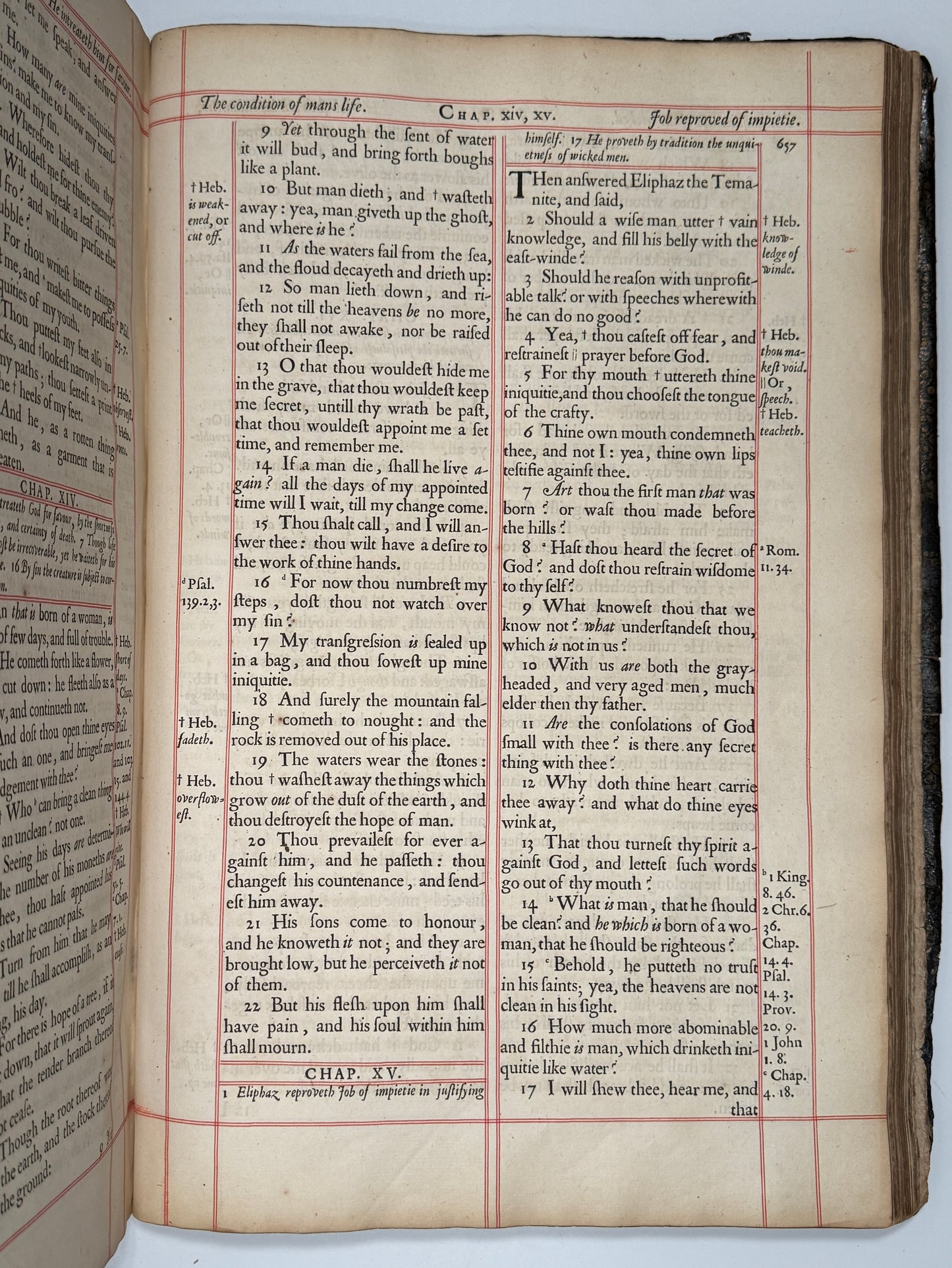1660 Antique King James Bible "Restoration Bible"