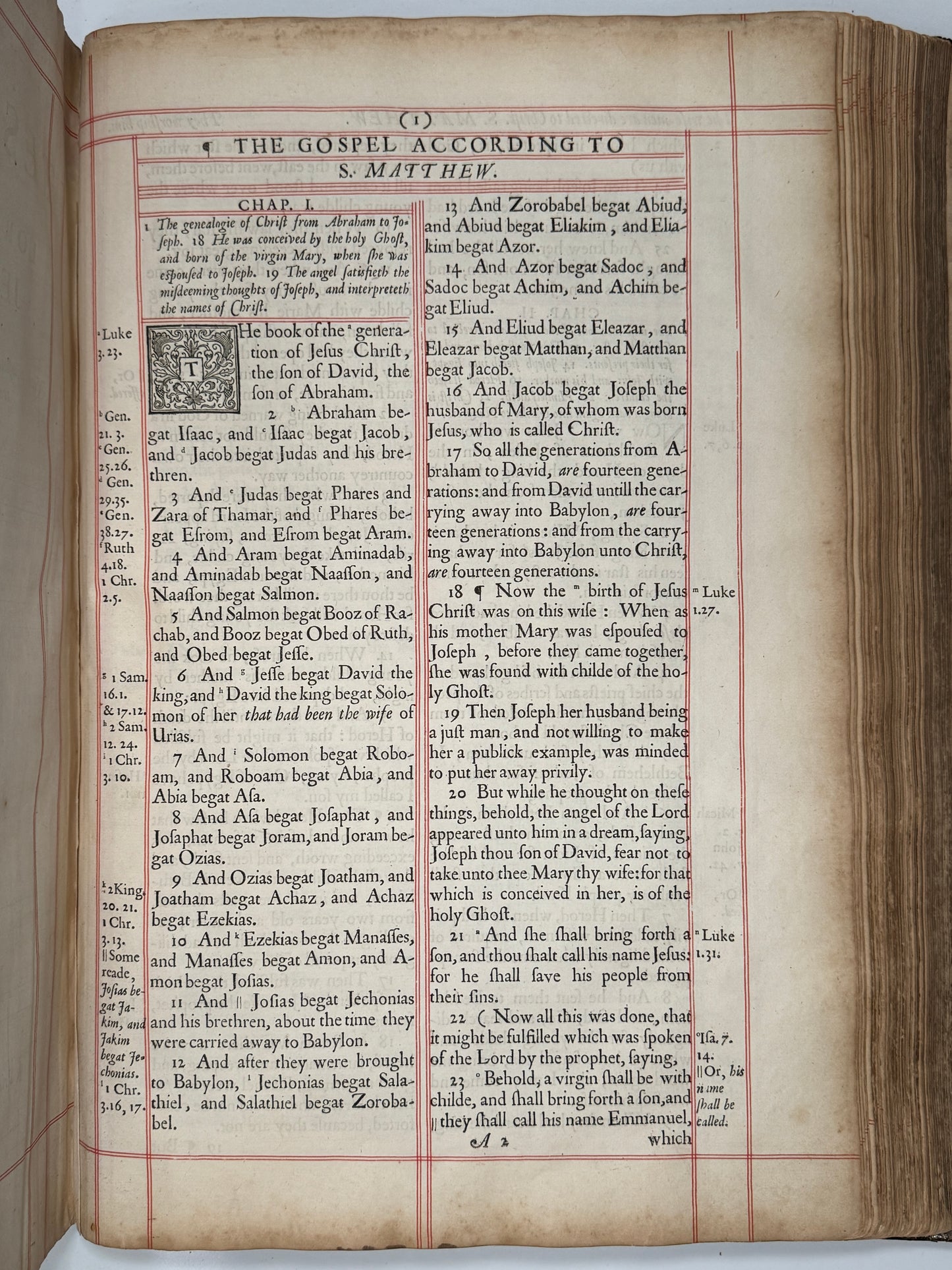 1660 Antique King James Bible "Restoration Bible"