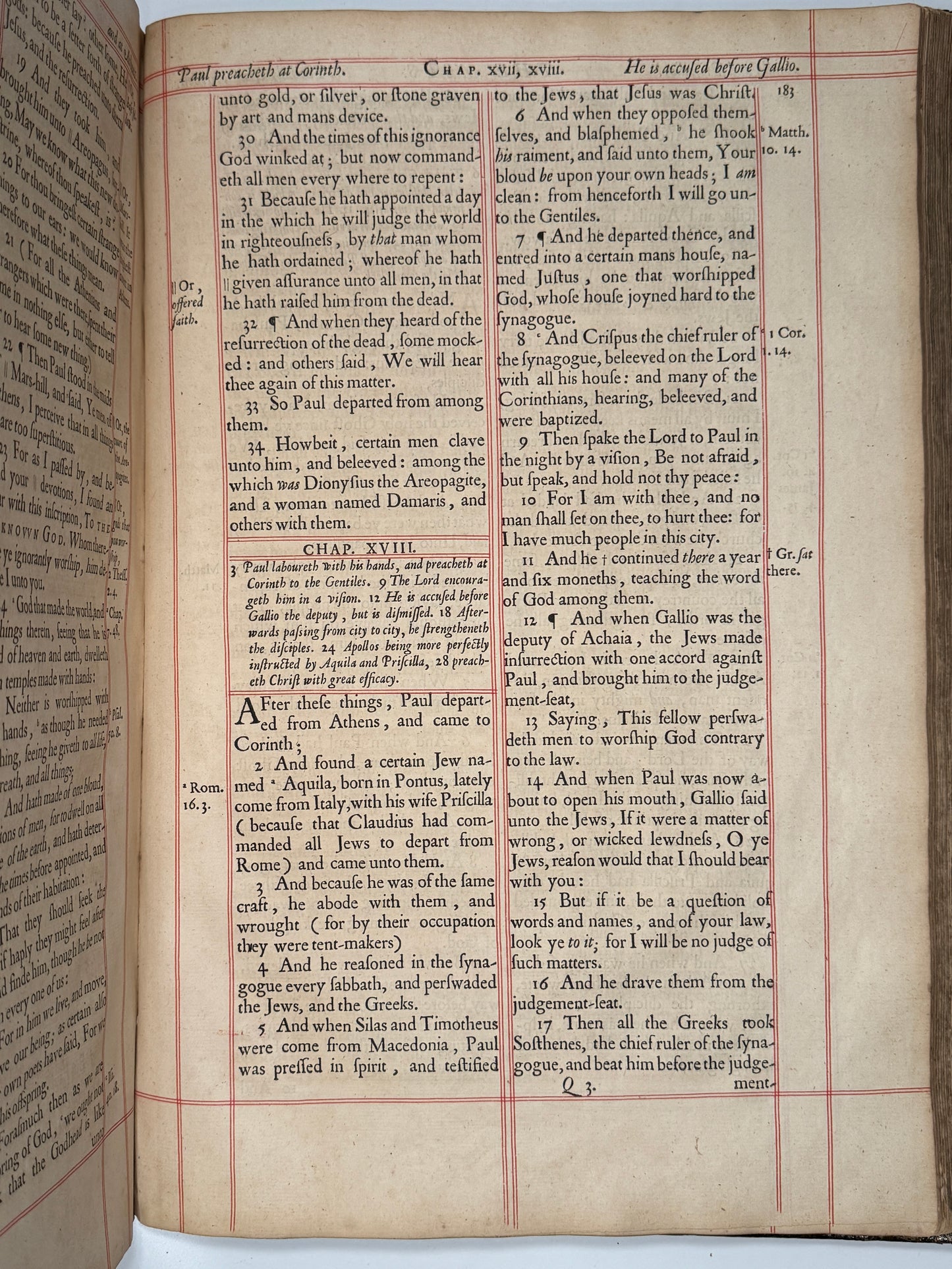 1660 Antique King James Bible "Restoration Bible"