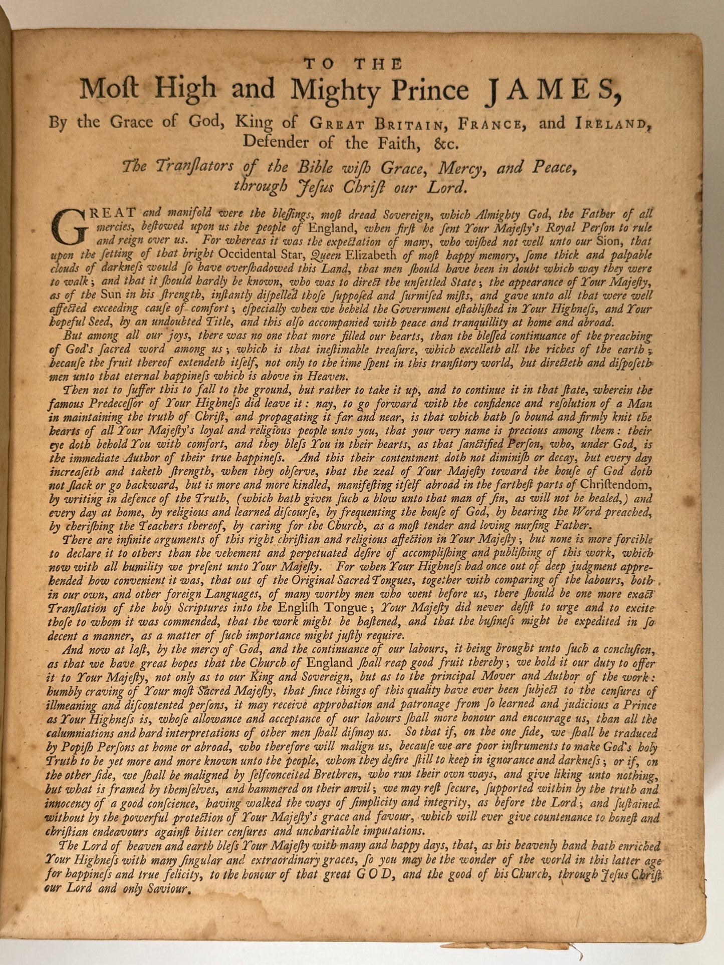 King James Bible 1769 First Edition of the Standardised KJV