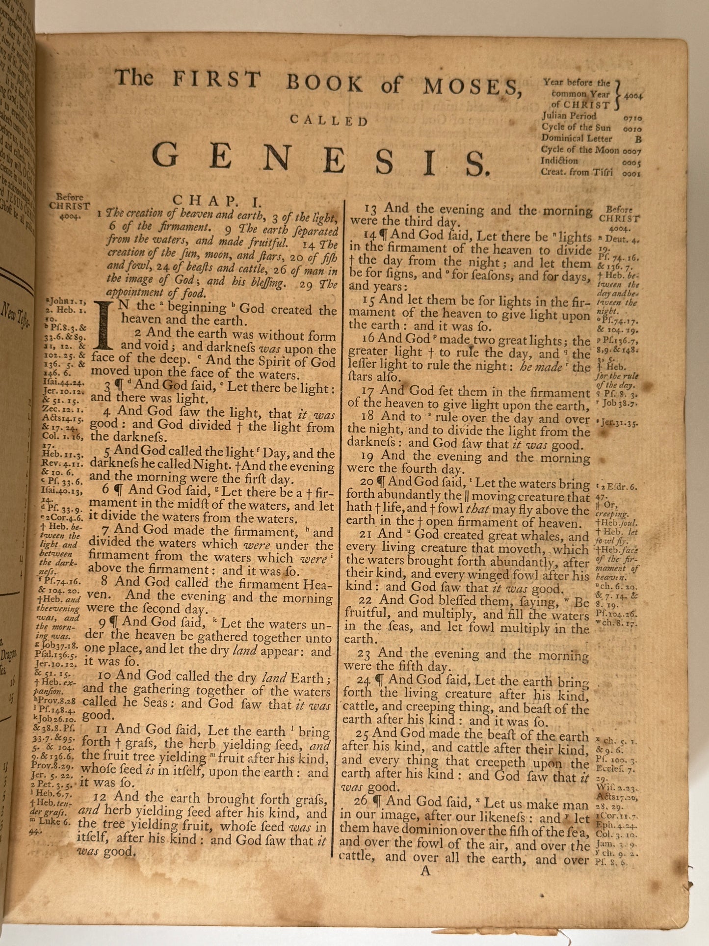 King James Bible 1769 First Edition of the Standardised KJV