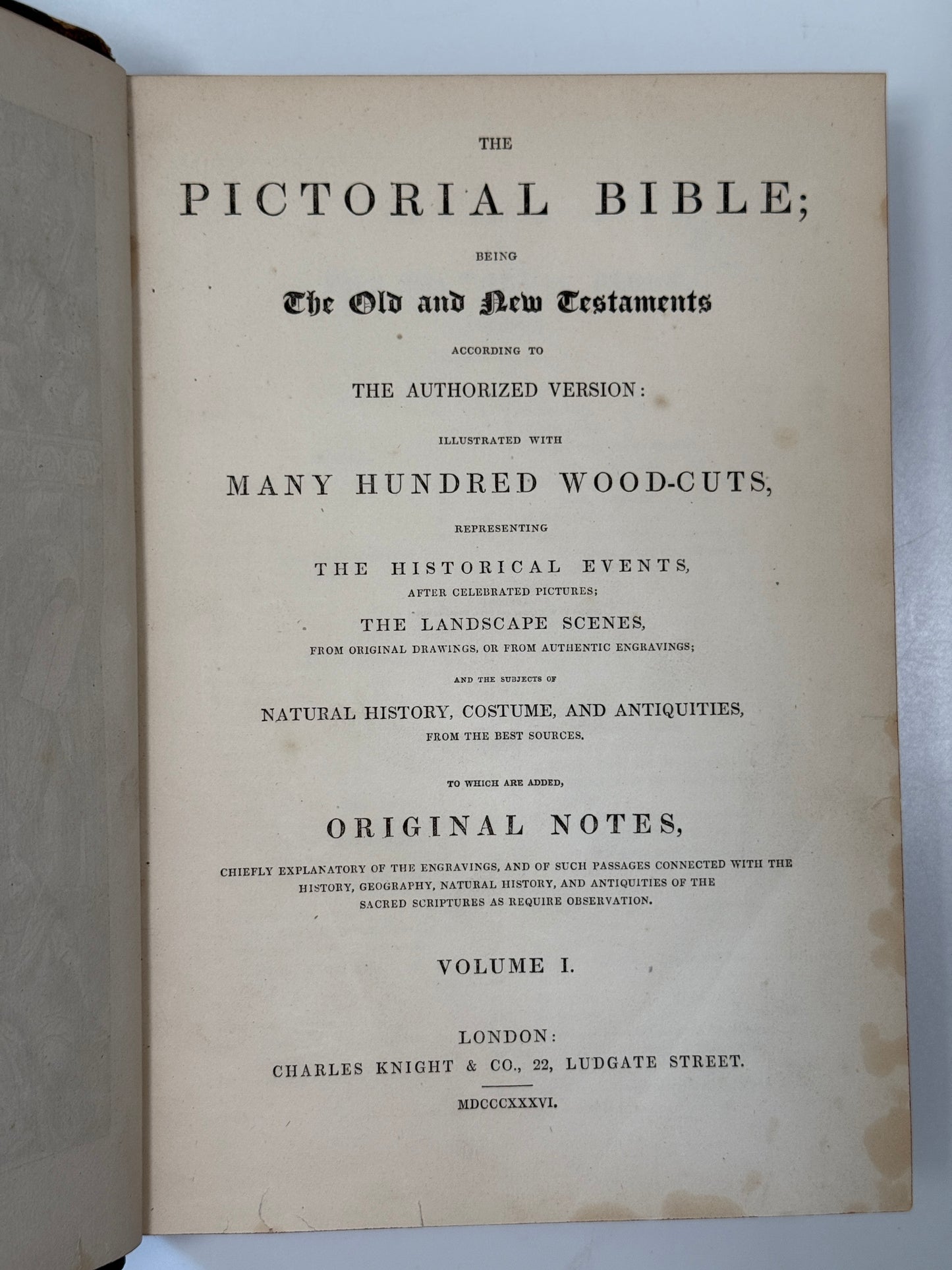 Antique King James Bible 1836