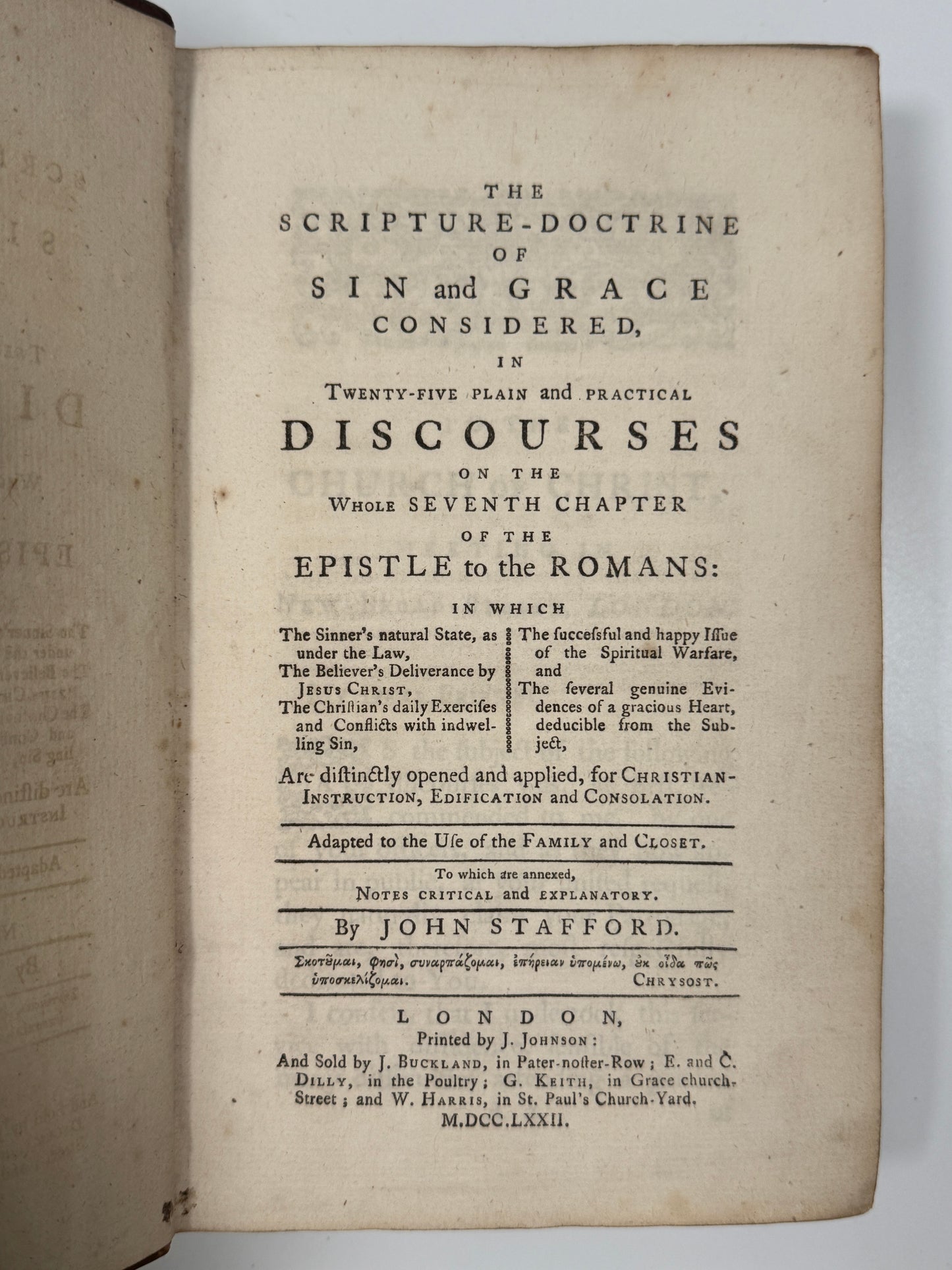Sin & Grace by John Stafford 1772