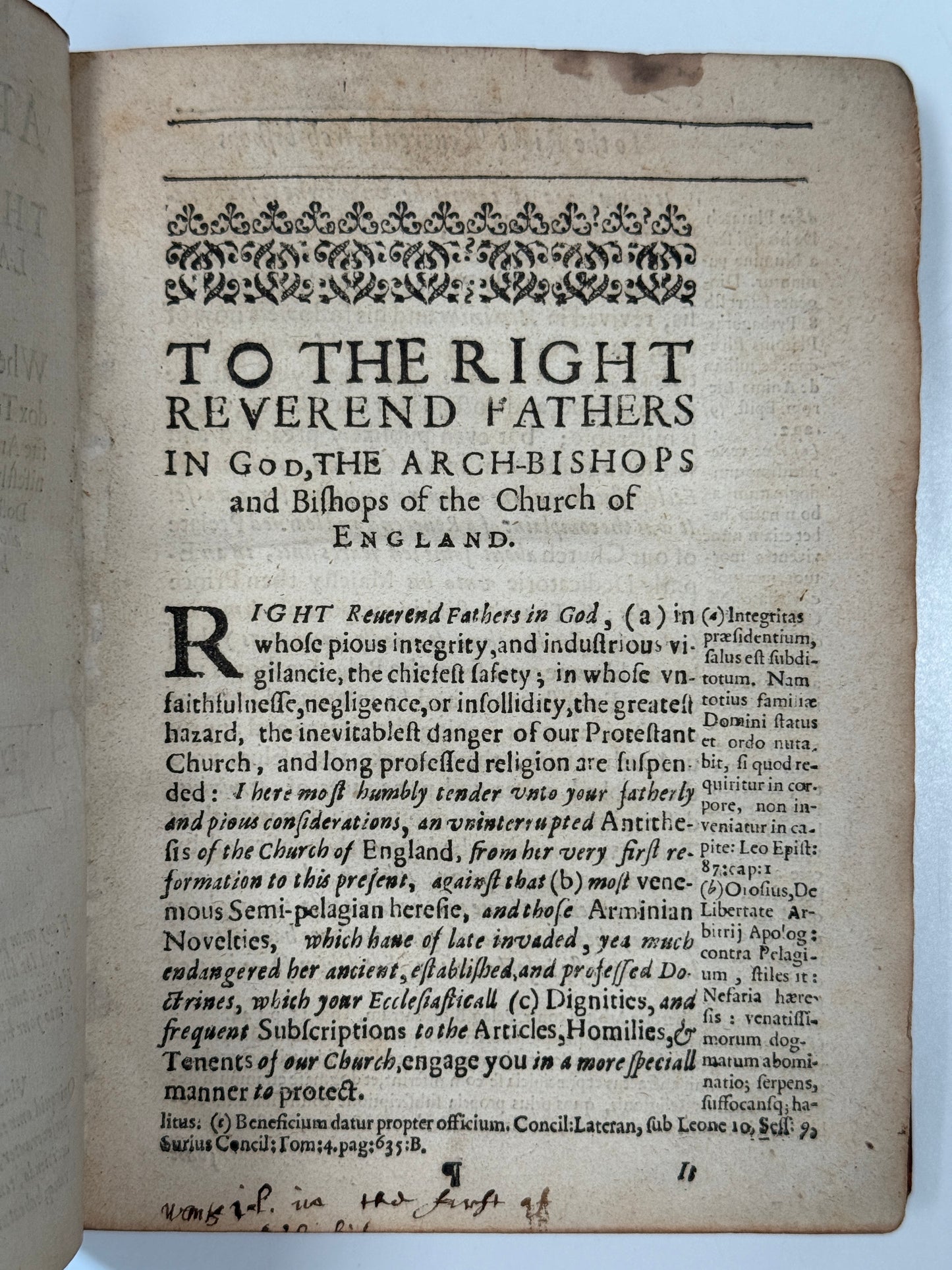 Anti-Arminianism by William Prynne 1630