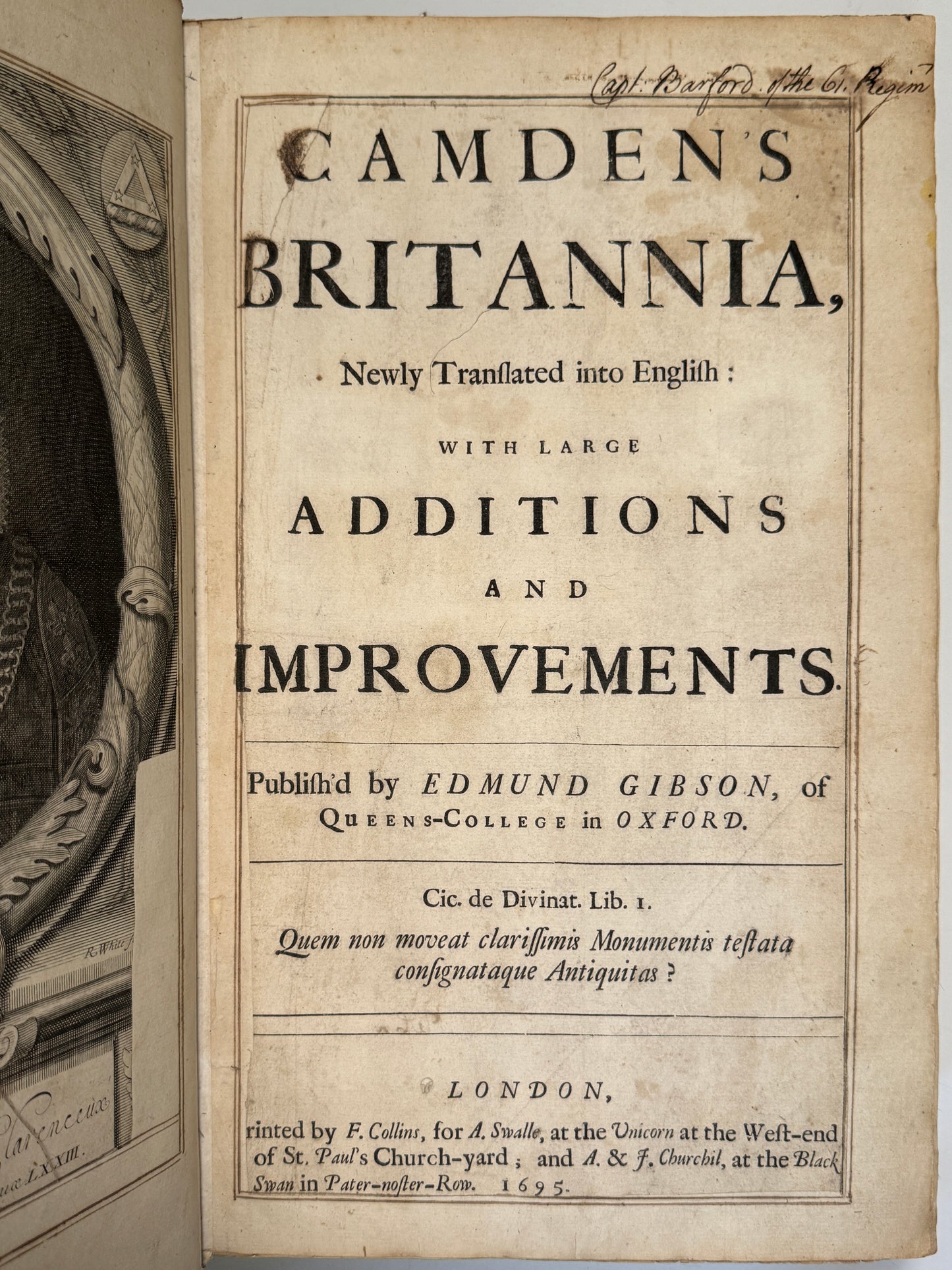 Camden's Brittania 1695 First Edition