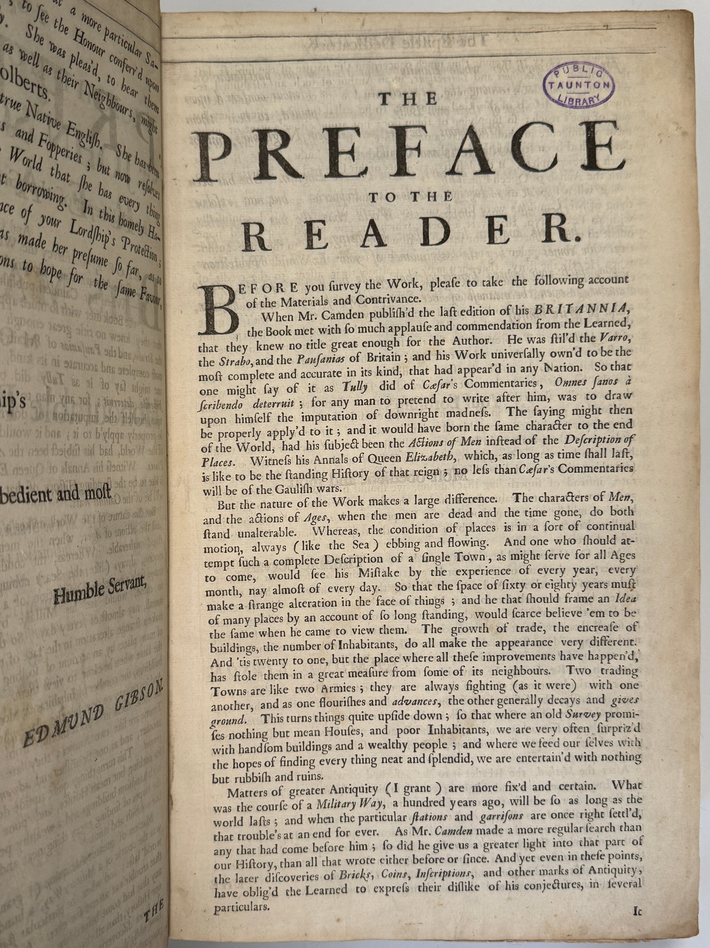 Camden's Brittania 1695 First Edition