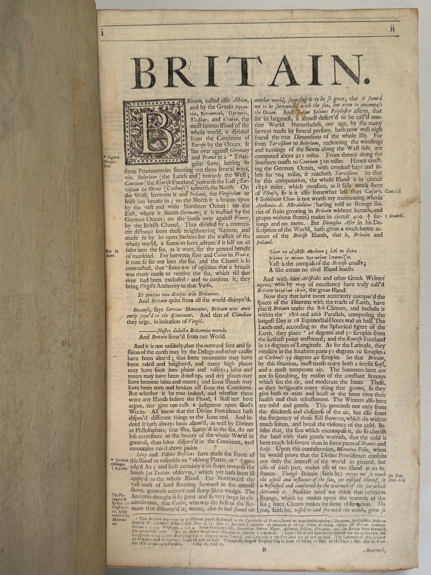 Camden's Brittania 1695 First Edition