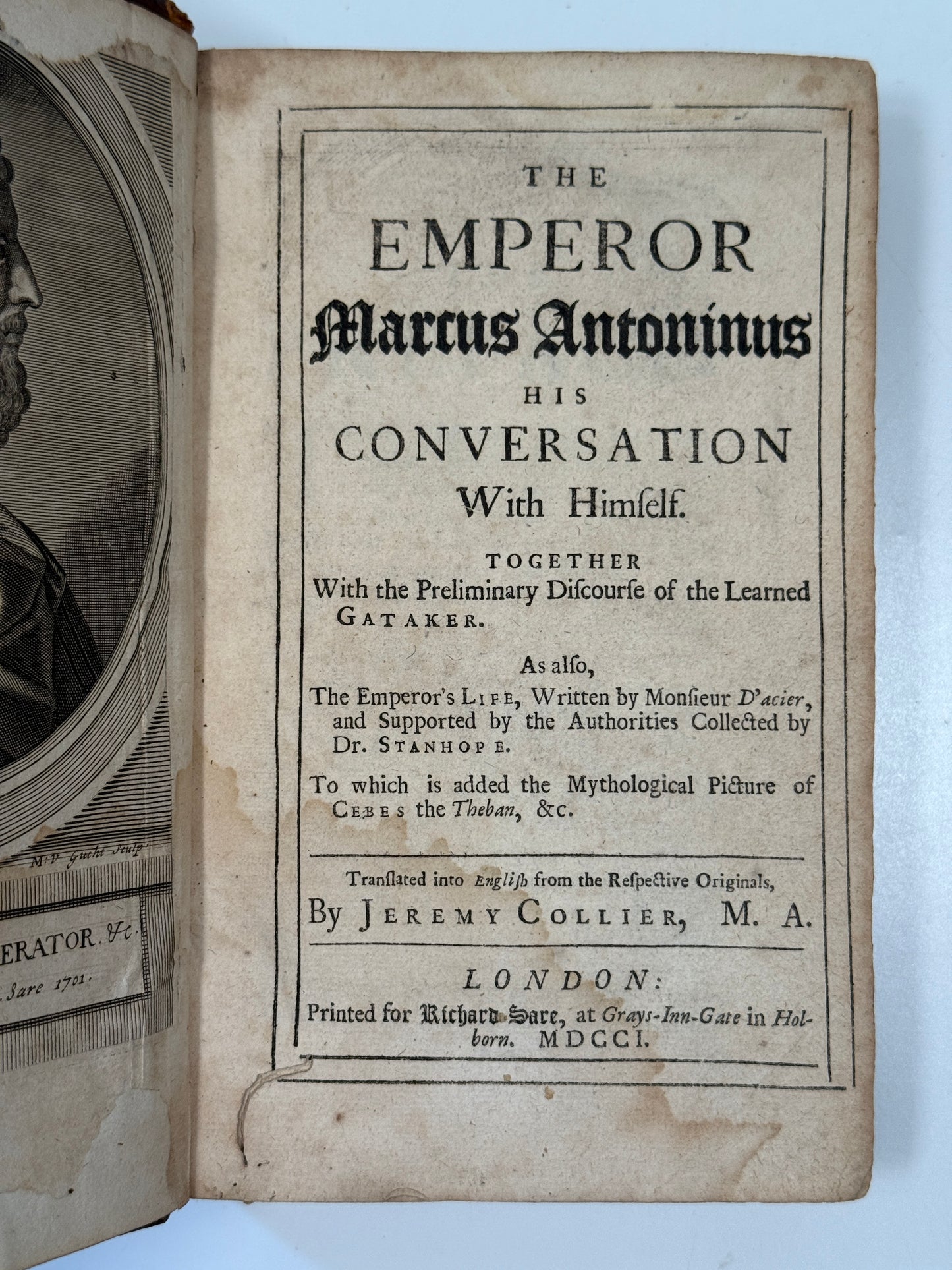 Marcus Aurelius' Meditations 1701