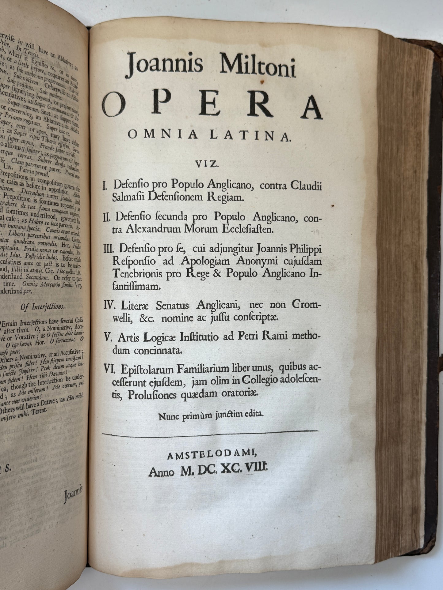 John Milton: Historical, Political, and Miscellaneous Works 1698