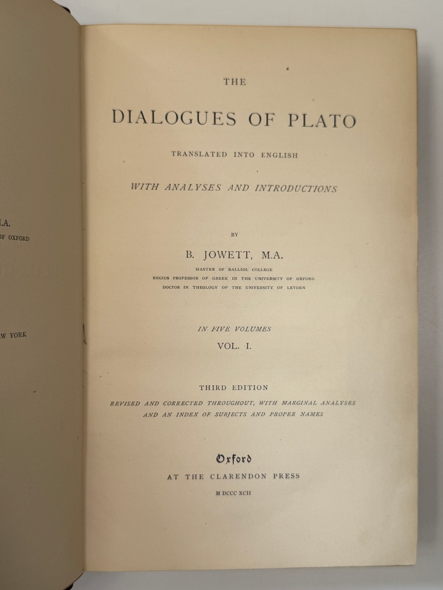 Plato's Dialogues 1892 Sangorski & Sutcliffe