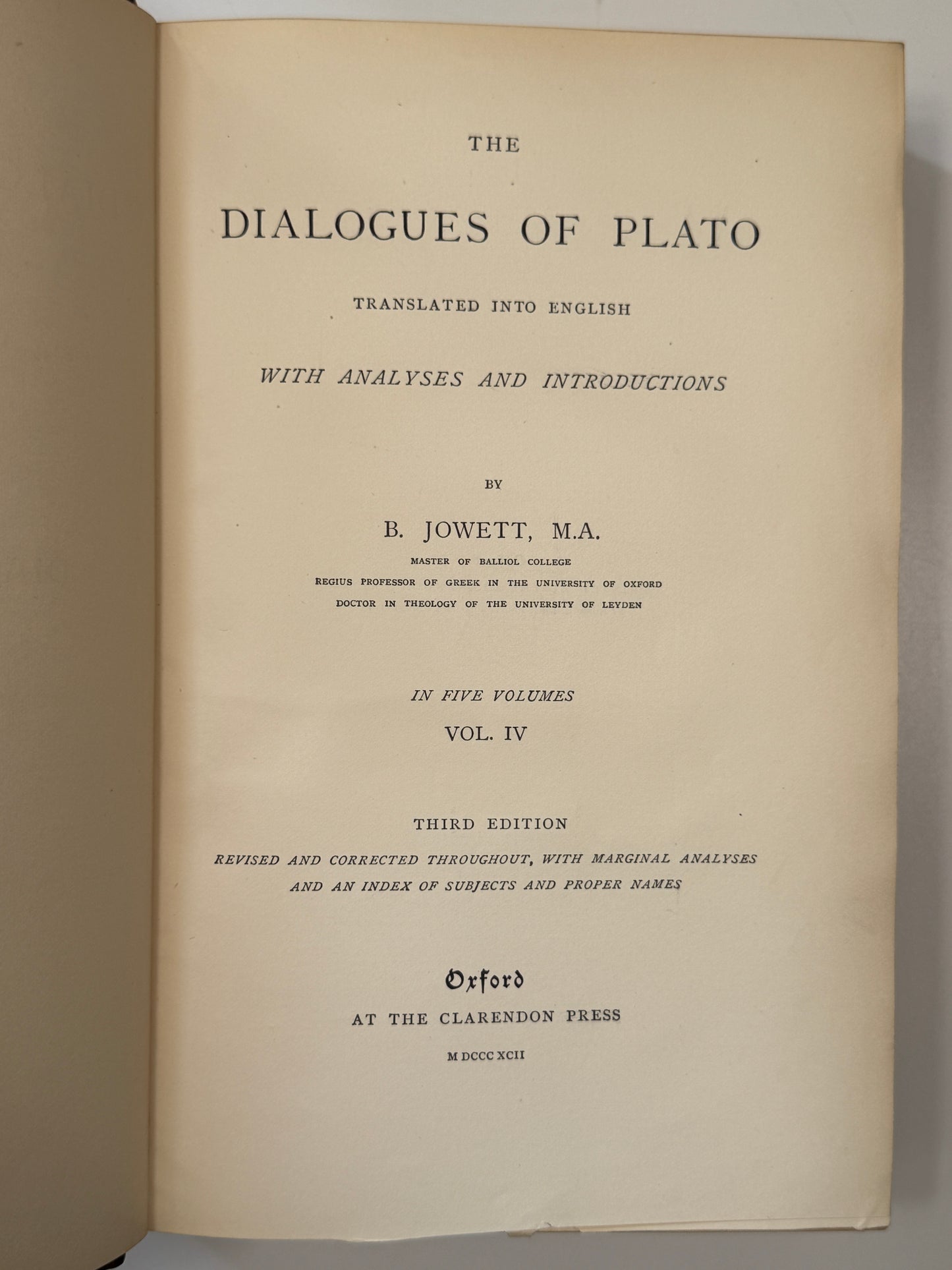 Plato's Dialogues 1892 Sangorski & Sutcliffe