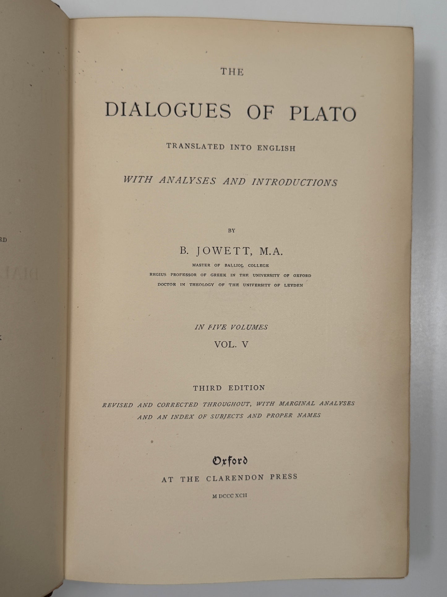Plato's Dialogues 1892 Sangorski & Sutcliffe