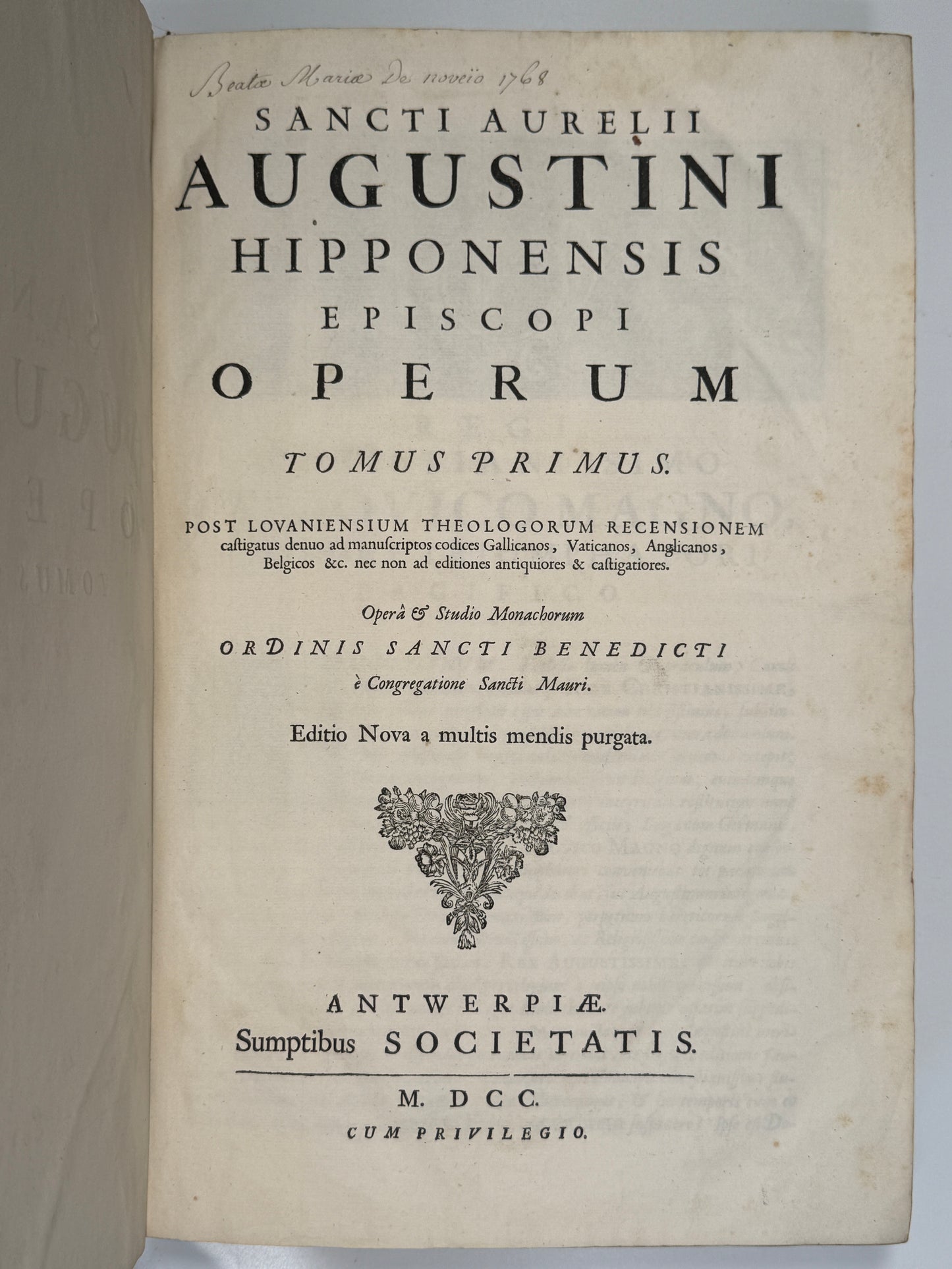 The Works of Saint Augustine 1700