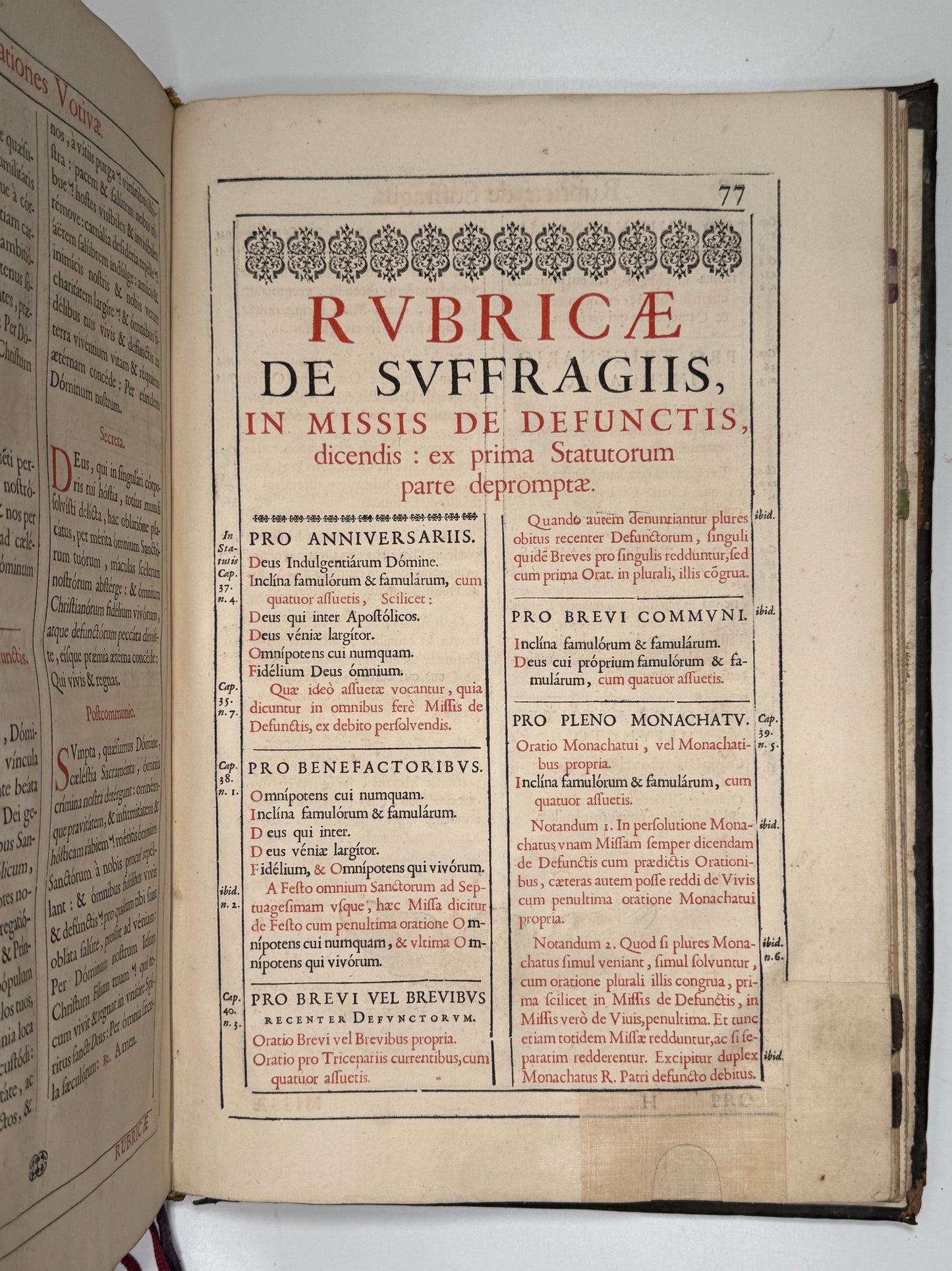 1679 Carthusian Missal in a Very Fine Contemporary Binding