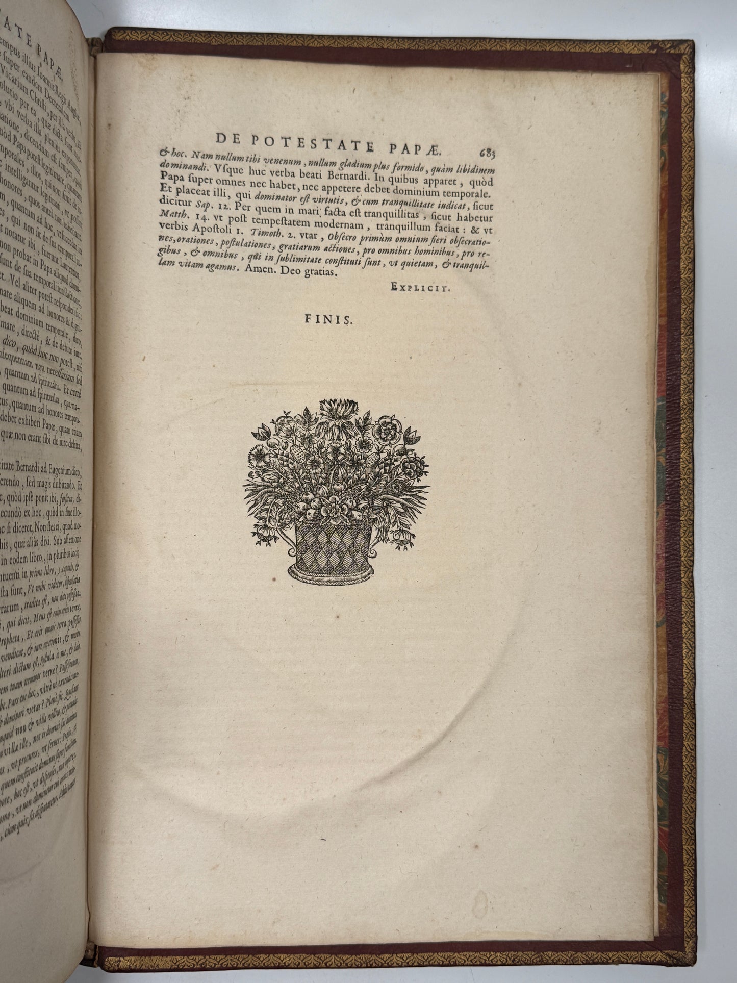 Royal-Gallican Conflict, 1655 - A Significant and Sumptuous King Louis XIV Royal Binding in Folio