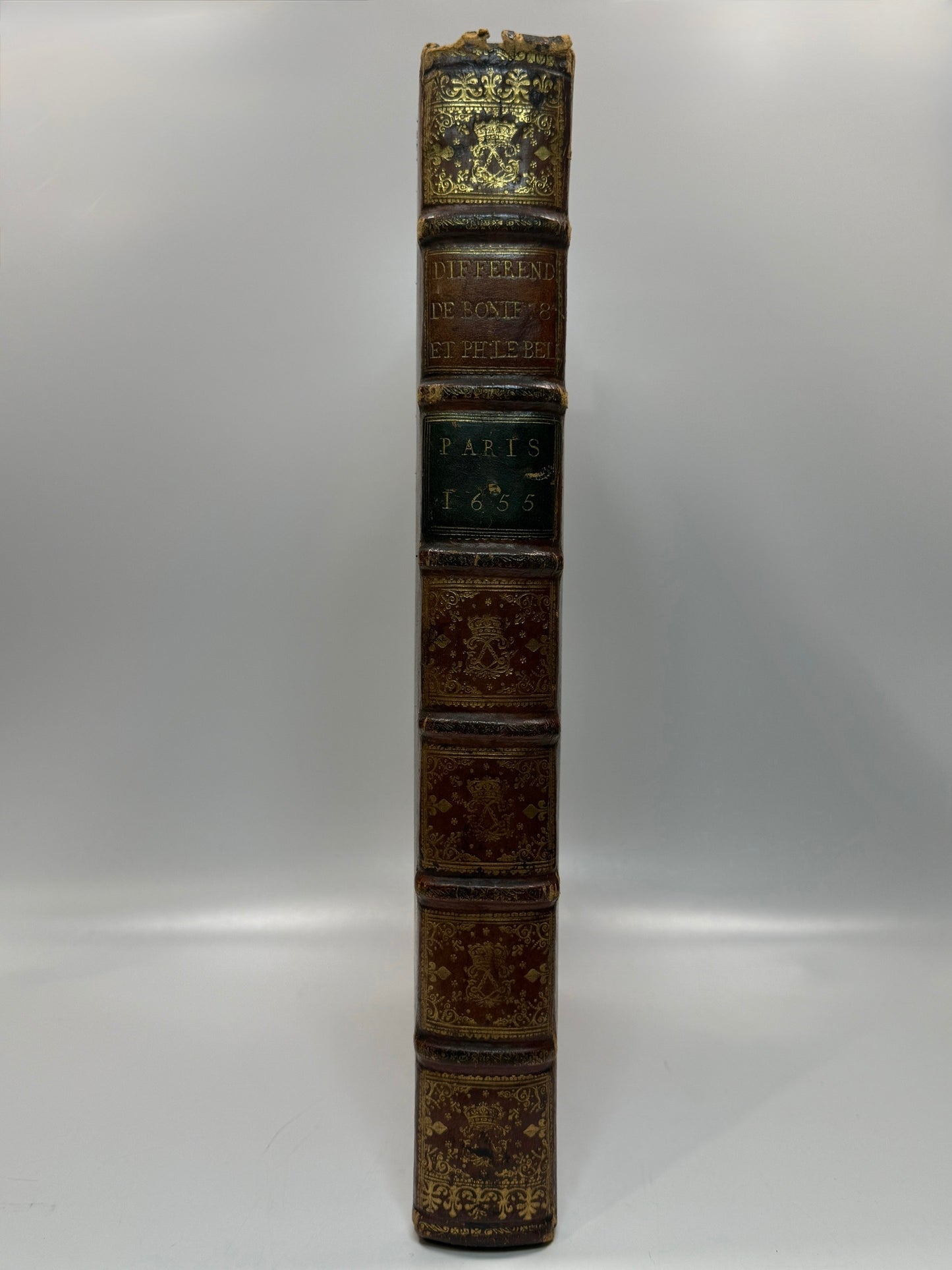 Royal-Gallican Conflict, 1655 - A Significant and Sumptuous King Louis XIV Royal Binding in Folio