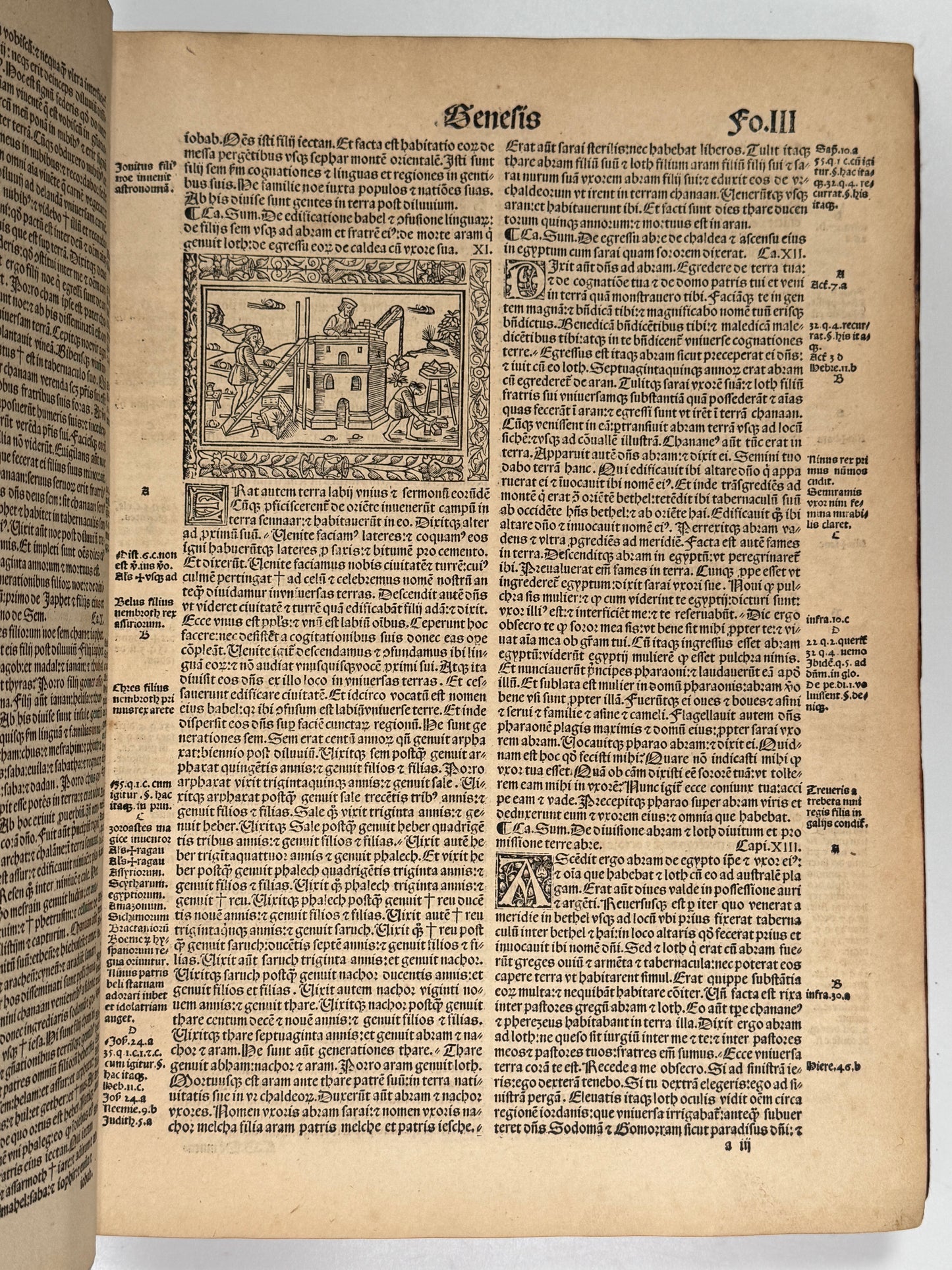 1515 Biblia Latina: Sacon/Koberger Imprint: Hand Coloured Folio