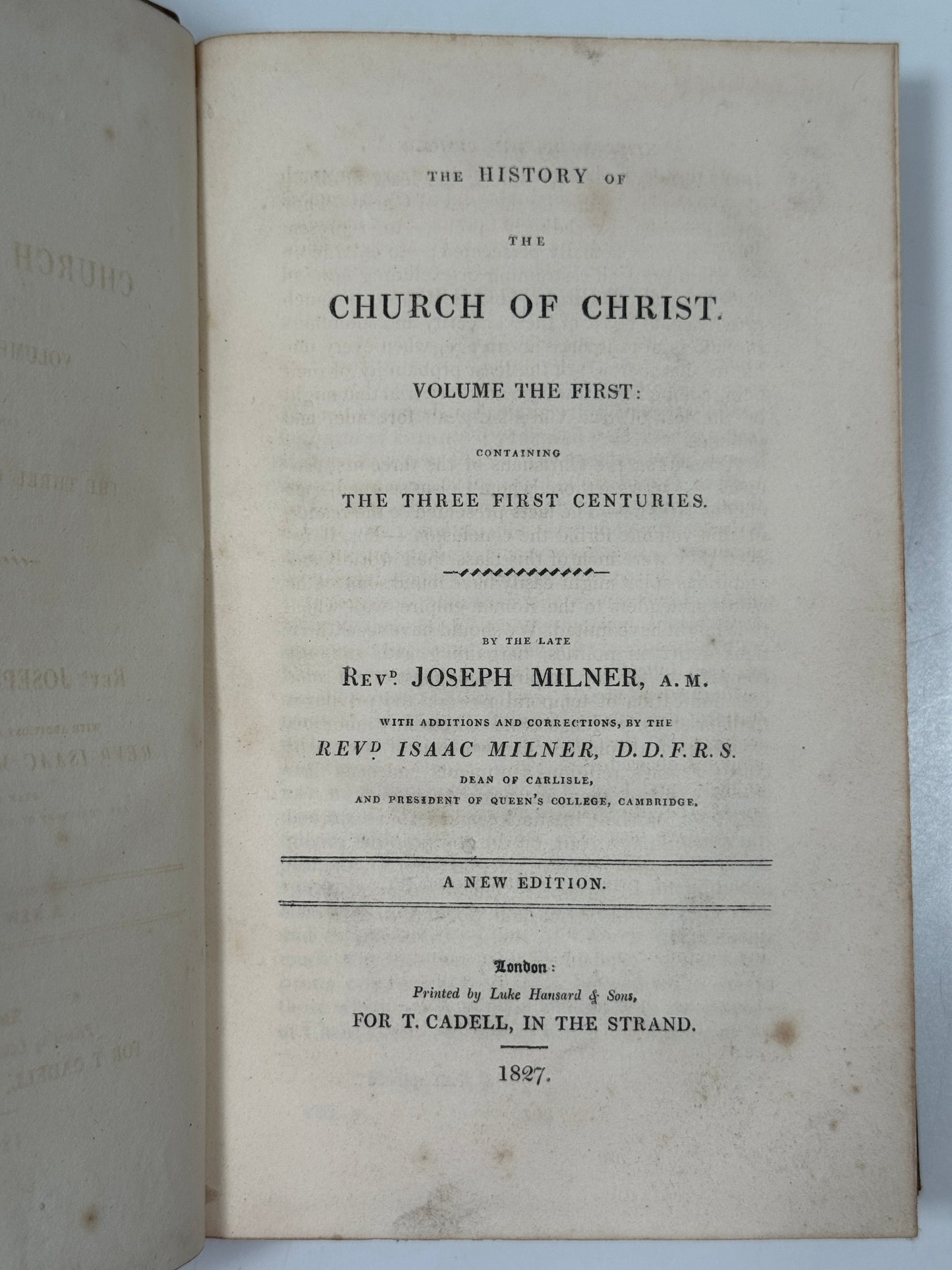Milner's Church History 1827
