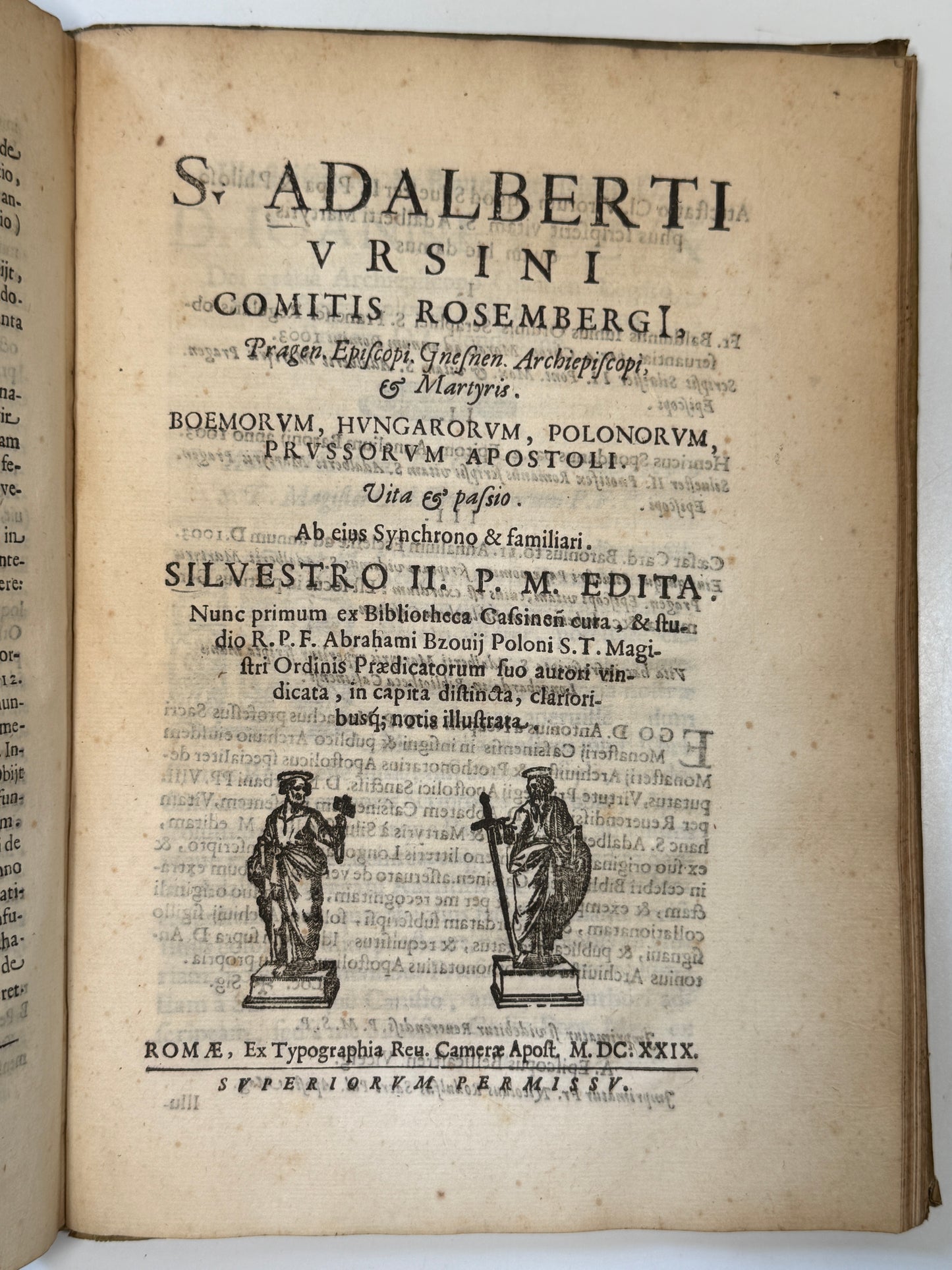 Abraham Bzowski's History 1629 Poland, Eastern Europe