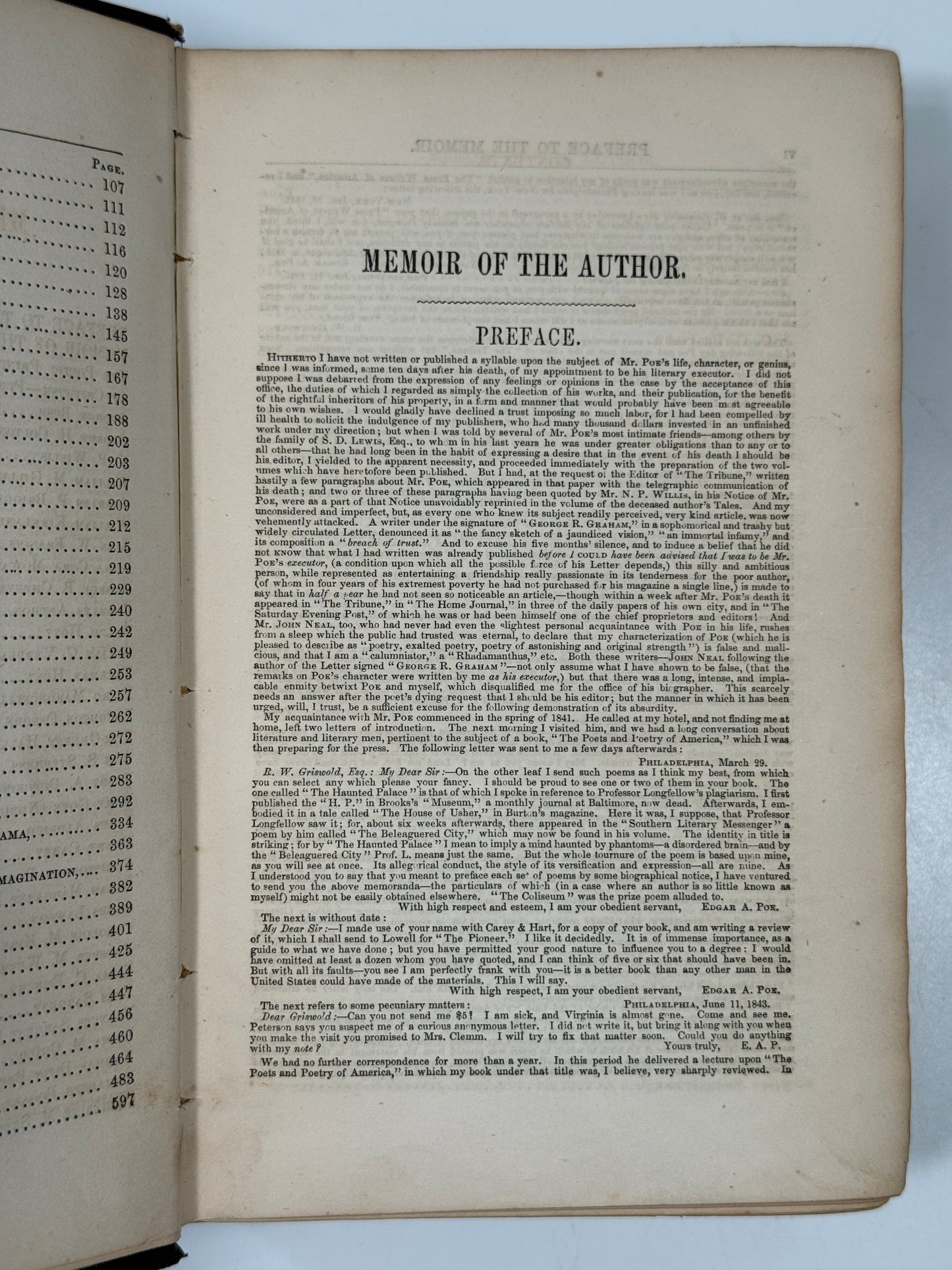 The Works of Edgar Allan Poe 1850-1856 First Editions in Original Cloth