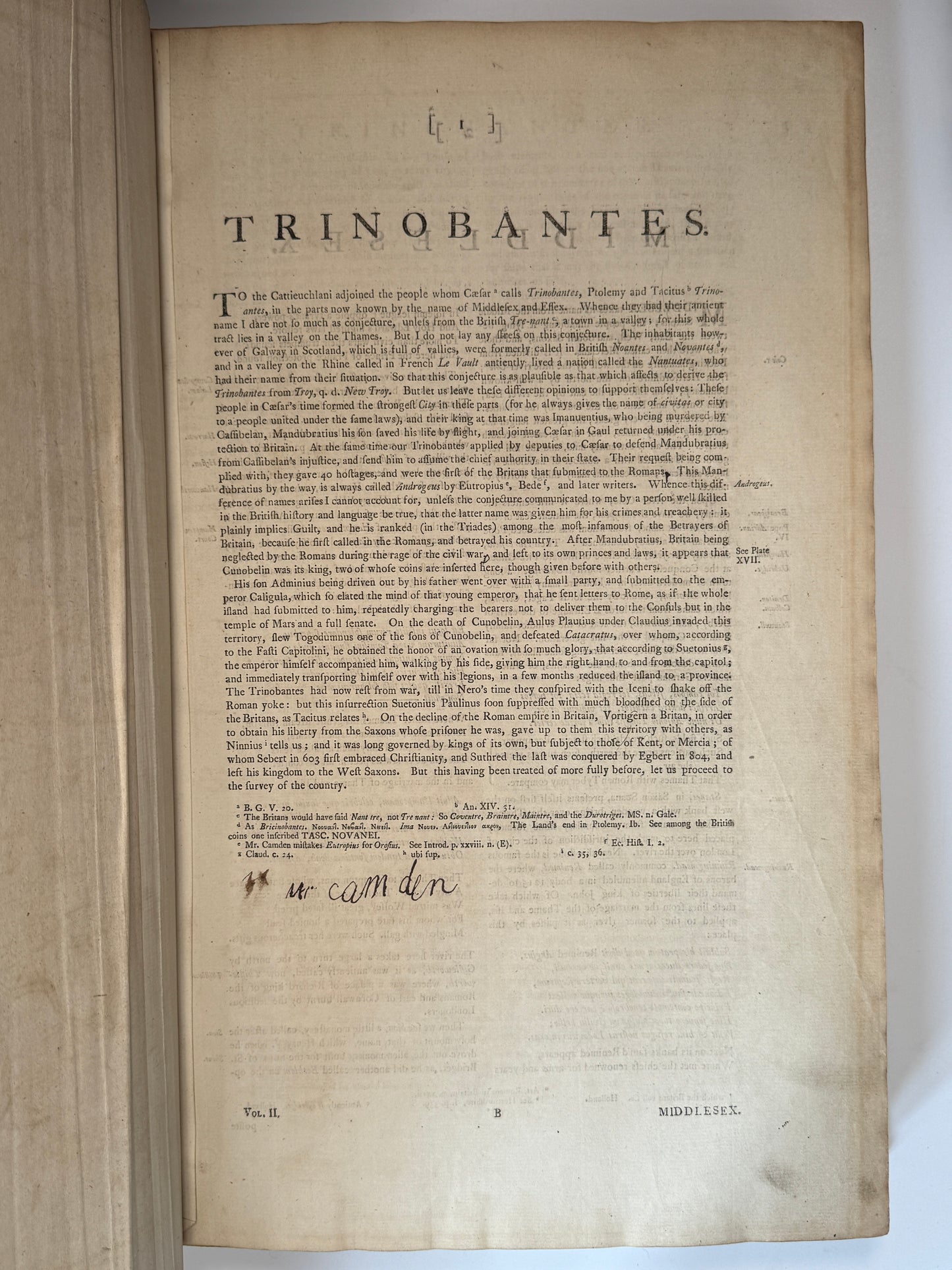 Camden's Britannia 1789 First Gough Edition