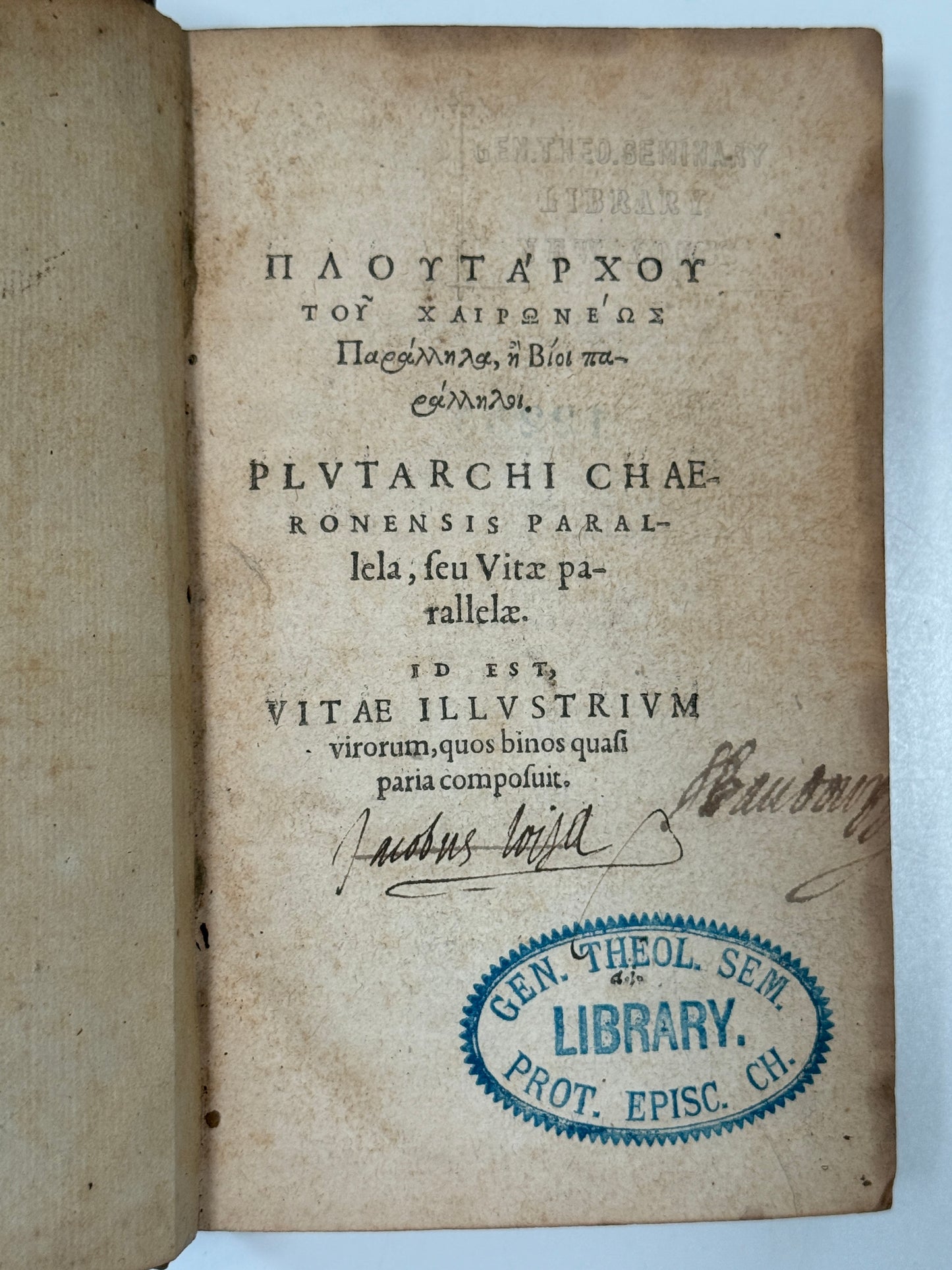 The Works of Plutarch 1572 First Edition