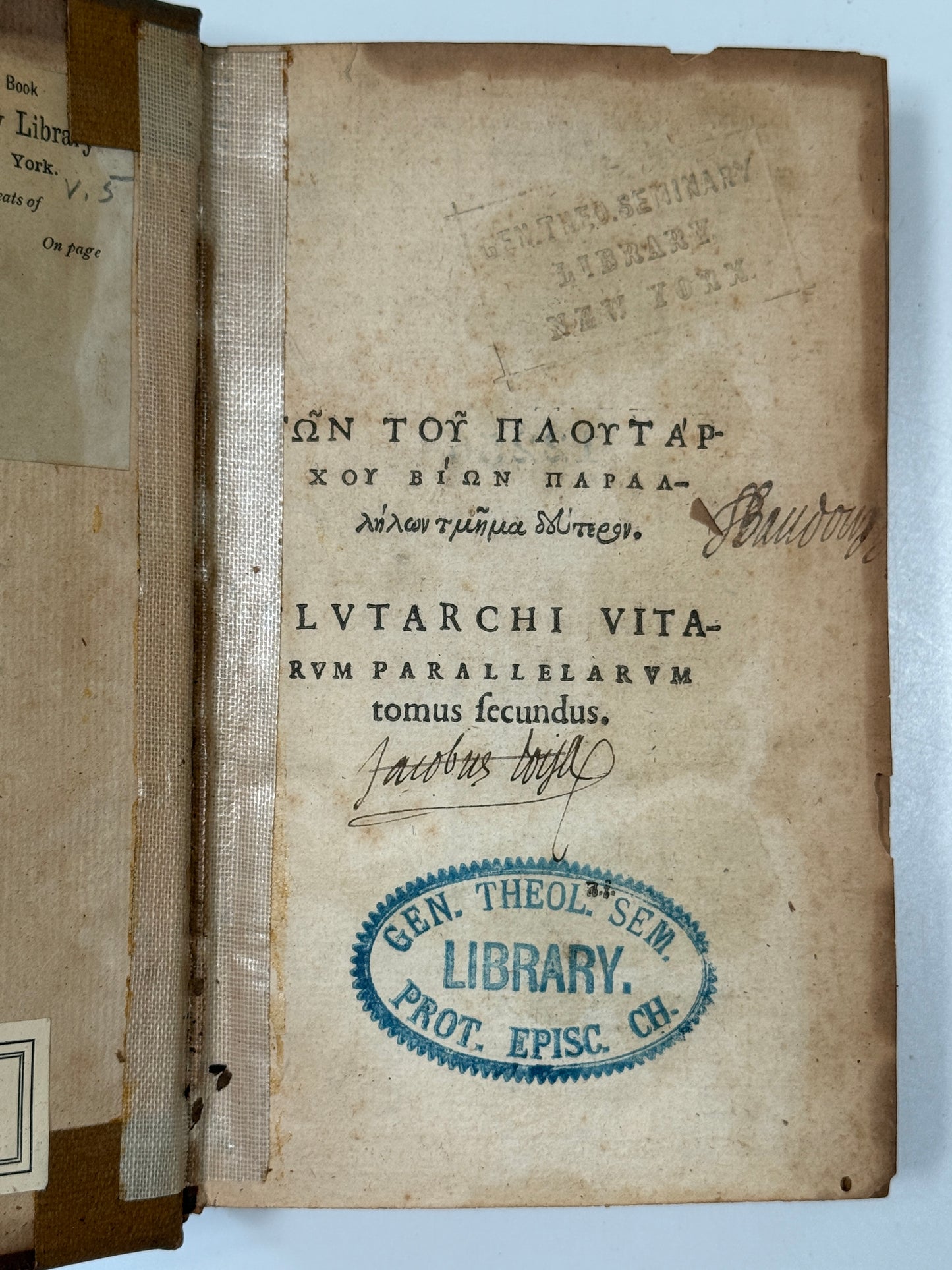 The Works of Plutarch 1572 First Edition