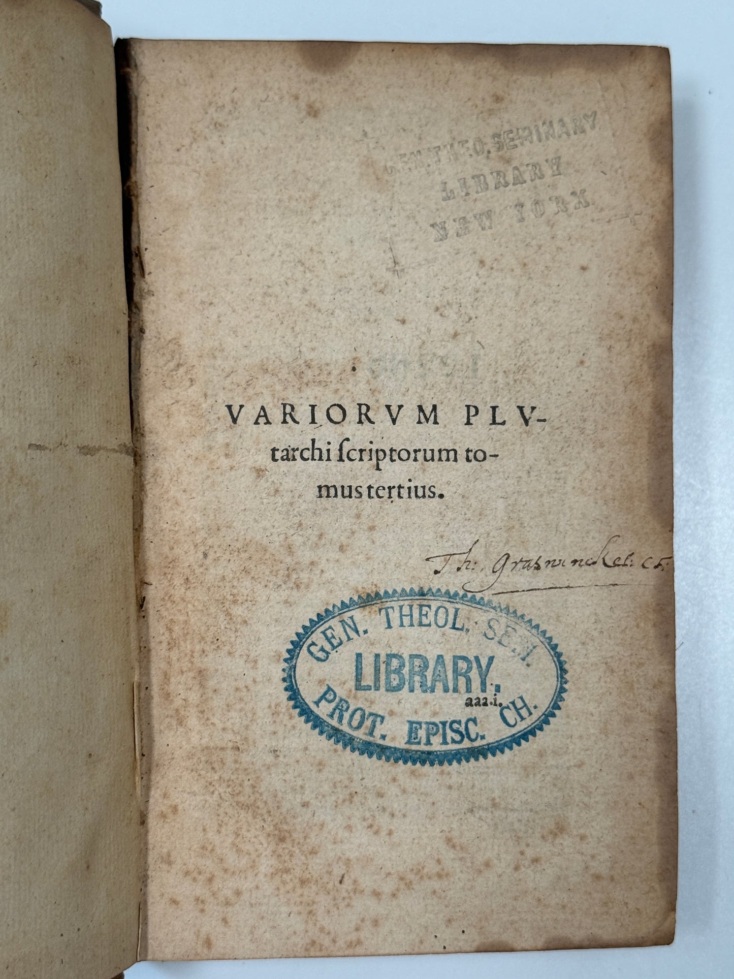 The Works of Plutarch 1572 First Edition