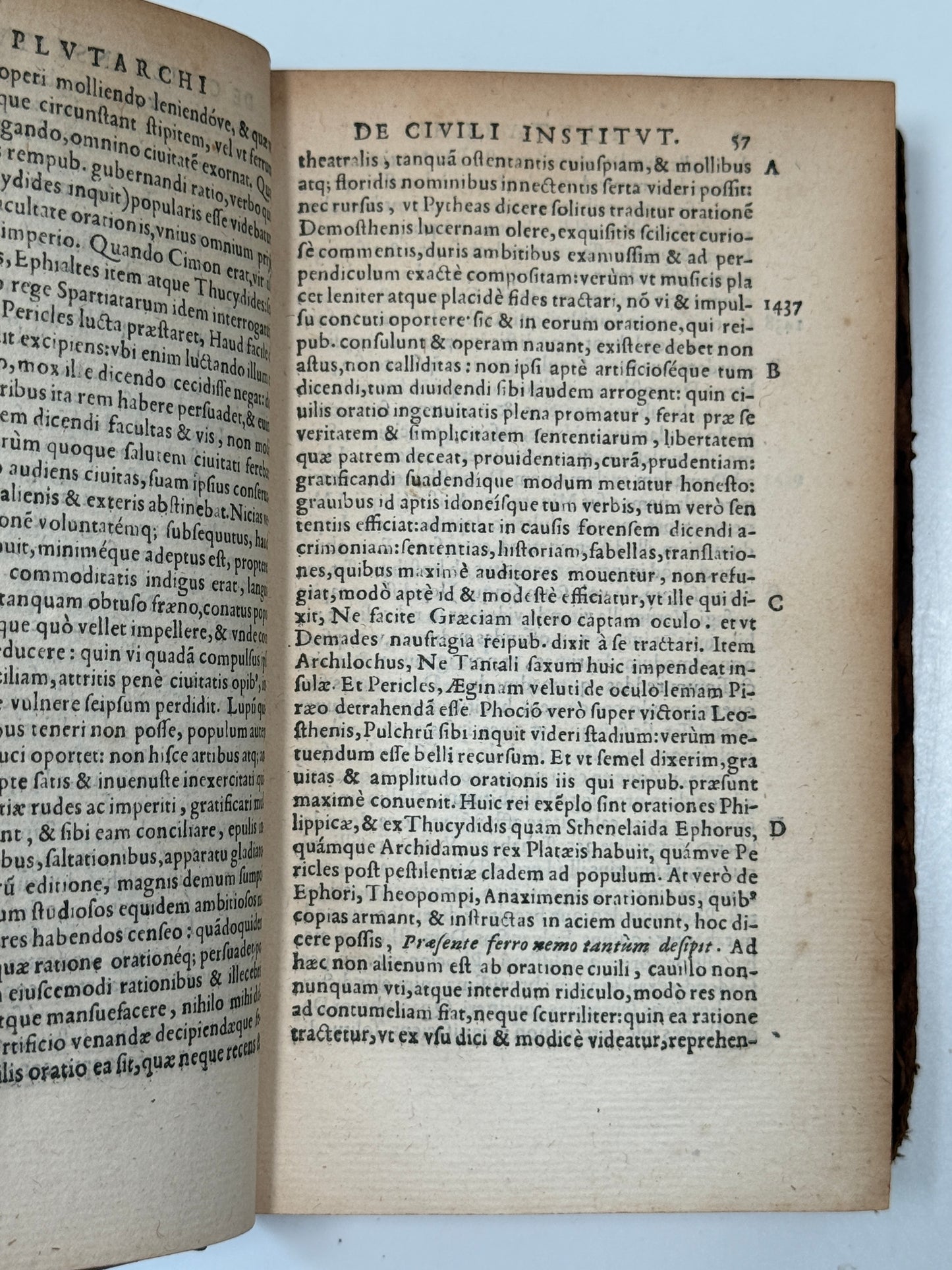 The Works of Plutarch 1572 First Edition
