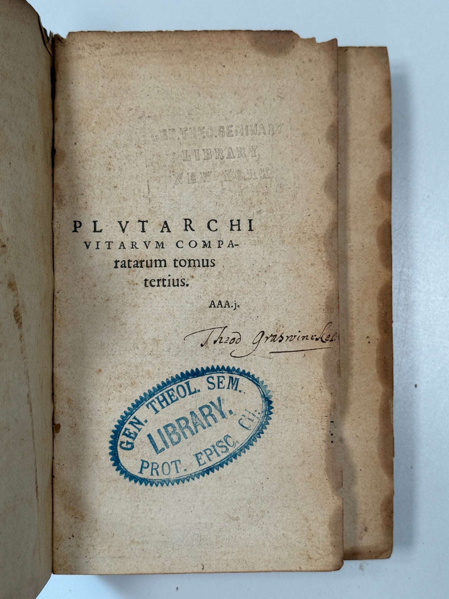 The Works of Plutarch 1572 First Edition