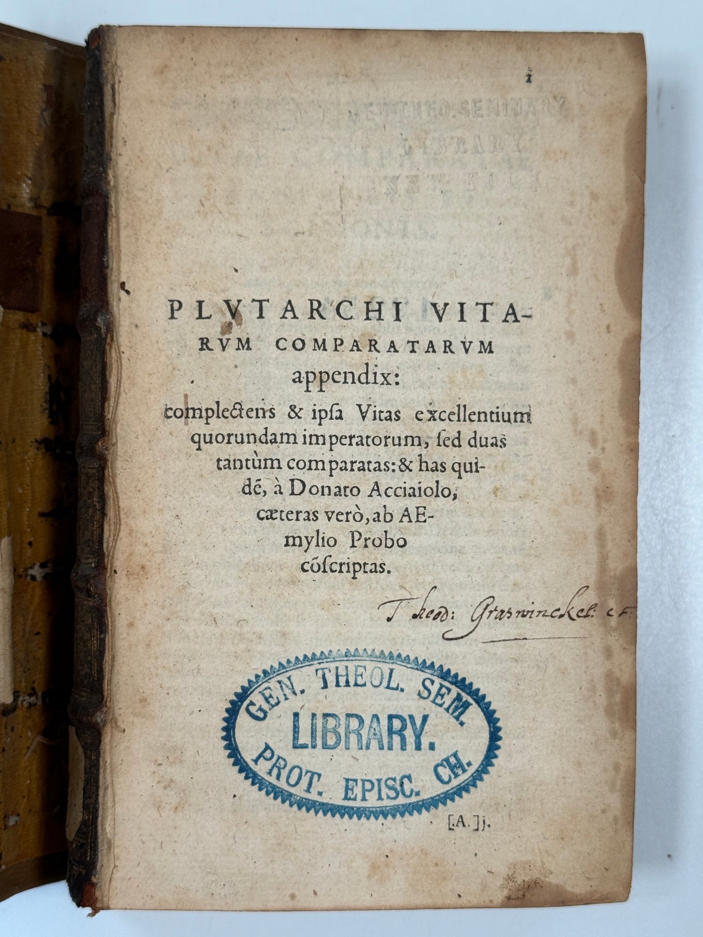 The Works of Plutarch 1572 First Edition