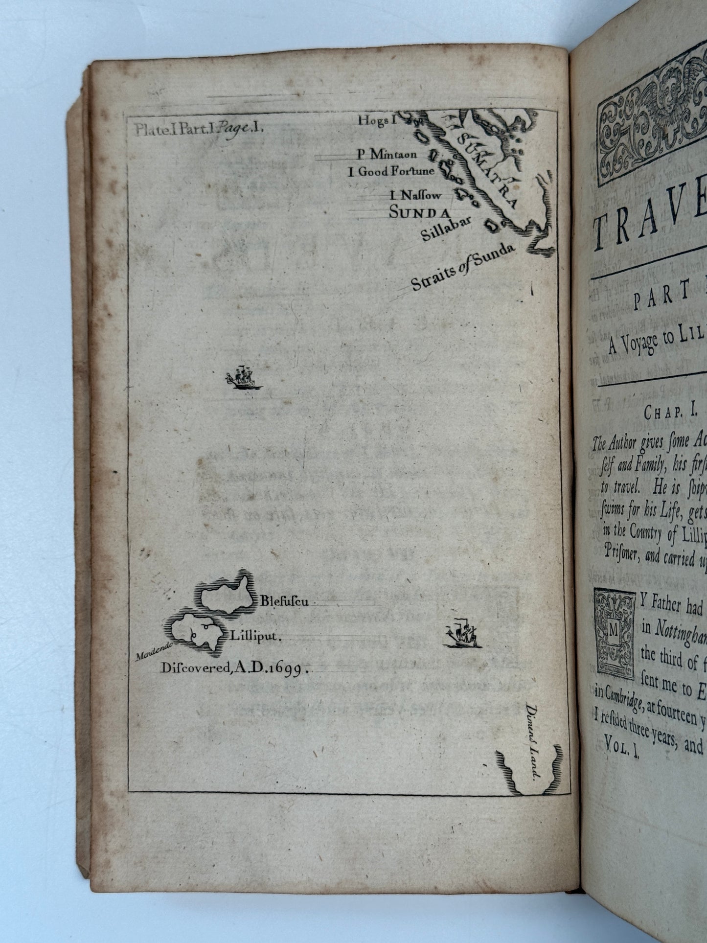 Gulliver's Travels by Jonathan Swift 1726 First Edition
