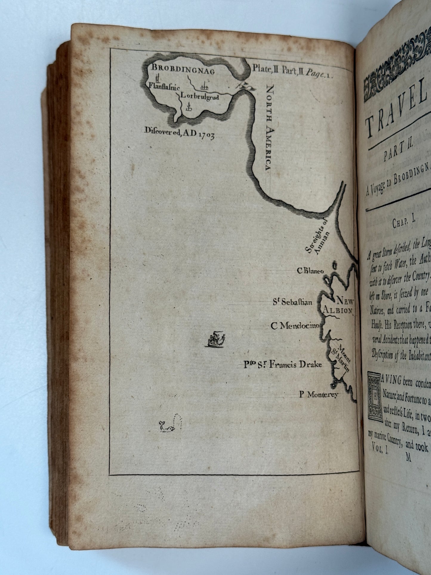 Gulliver's Travels by Jonathan Swift 1726 First Edition