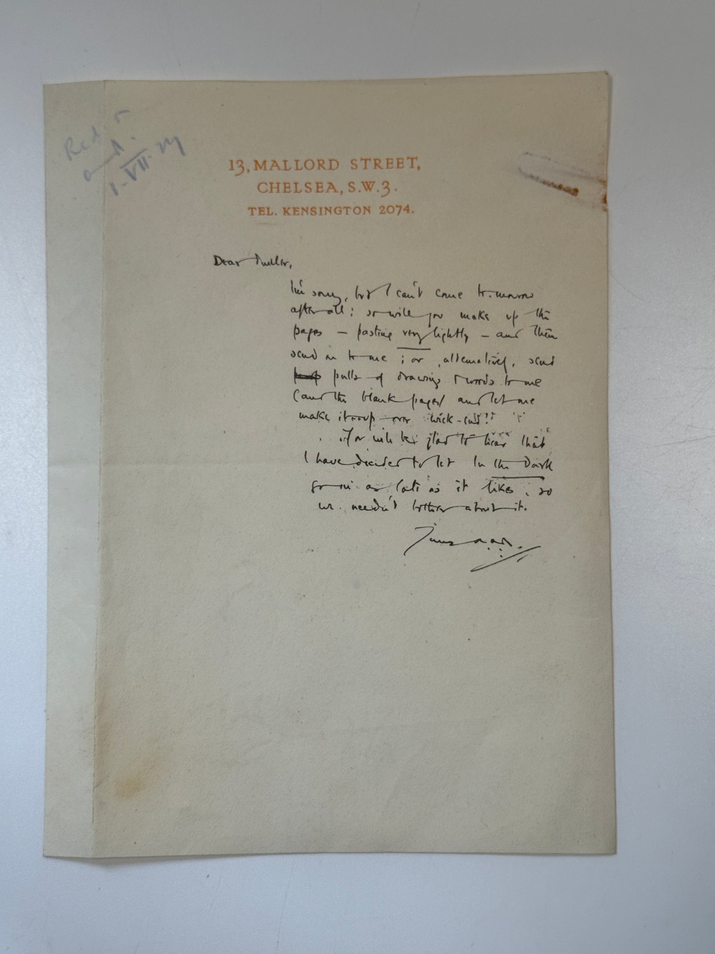 A.A. Milne Winnie the Pooh Manuscript Archive - E.H Shepard, Now We Are Six