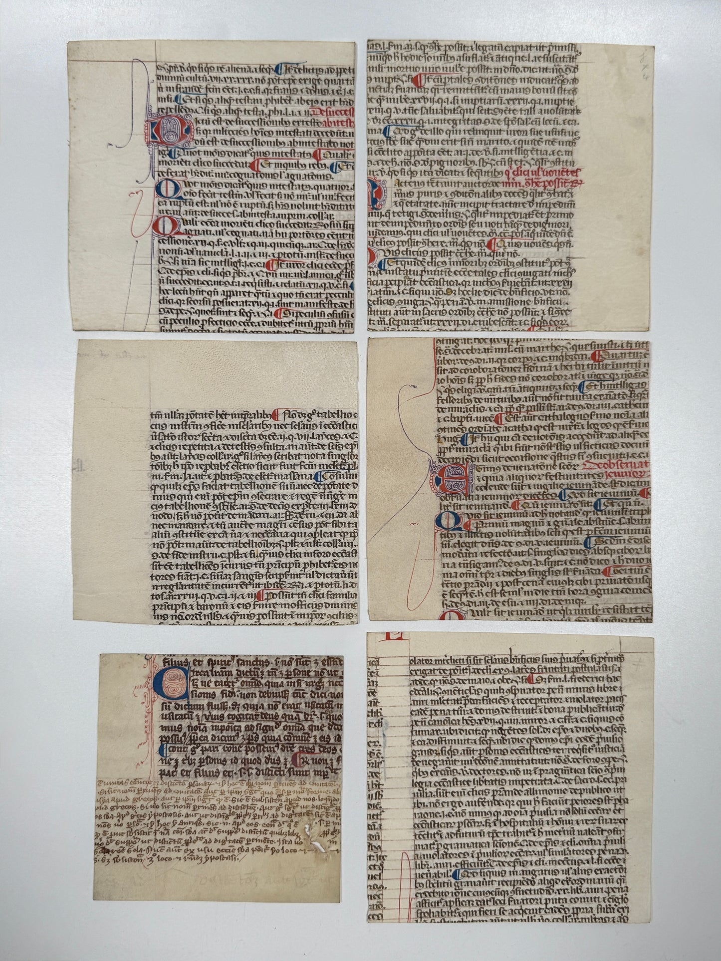 A Collection of Medieval Manuscripts, c.1200s-1400s, Finely Rubricated - 10 MSS