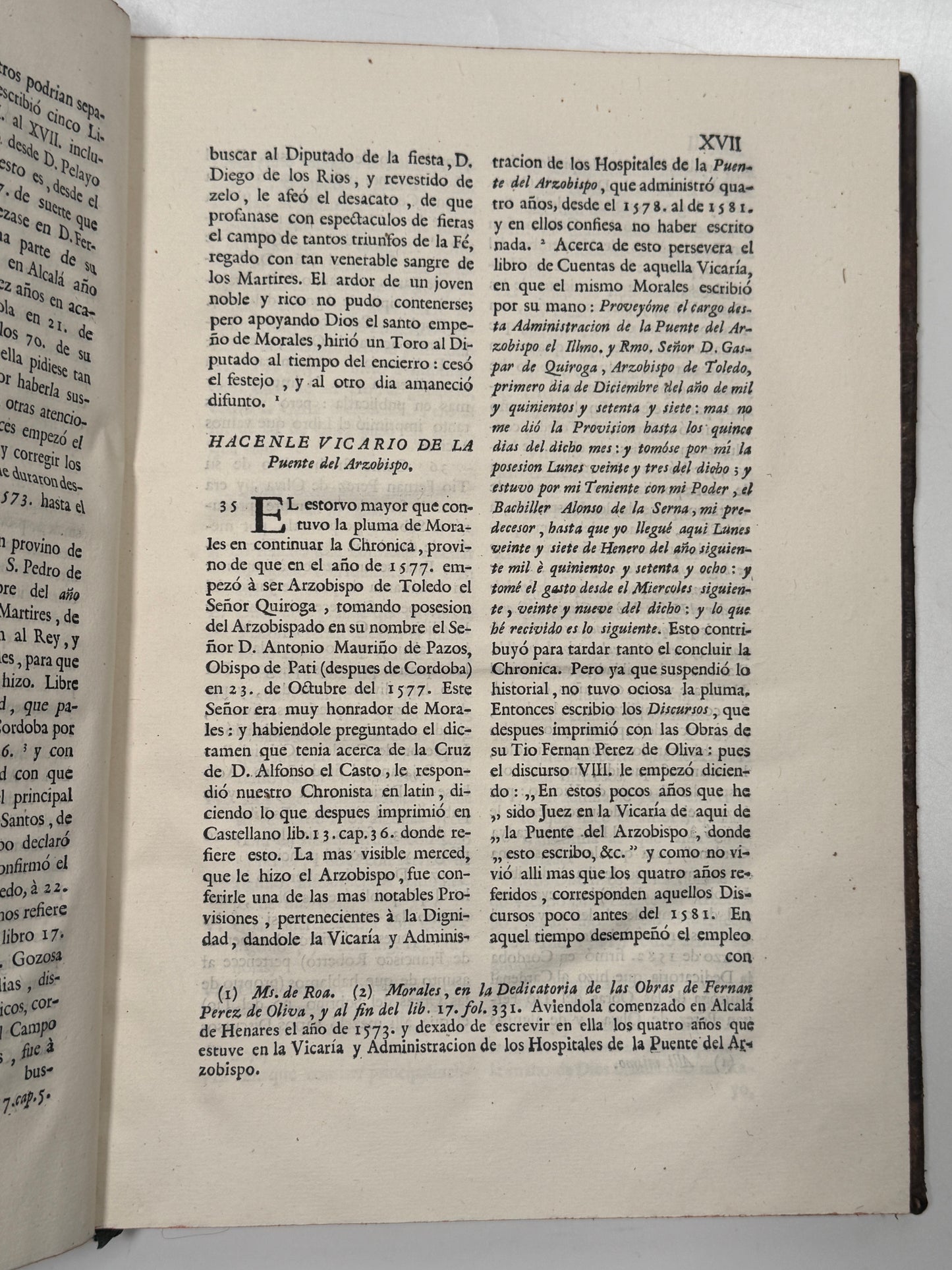 The Voyage of Ambrosio de Morales 1765; Hobson's Copy, First Edition