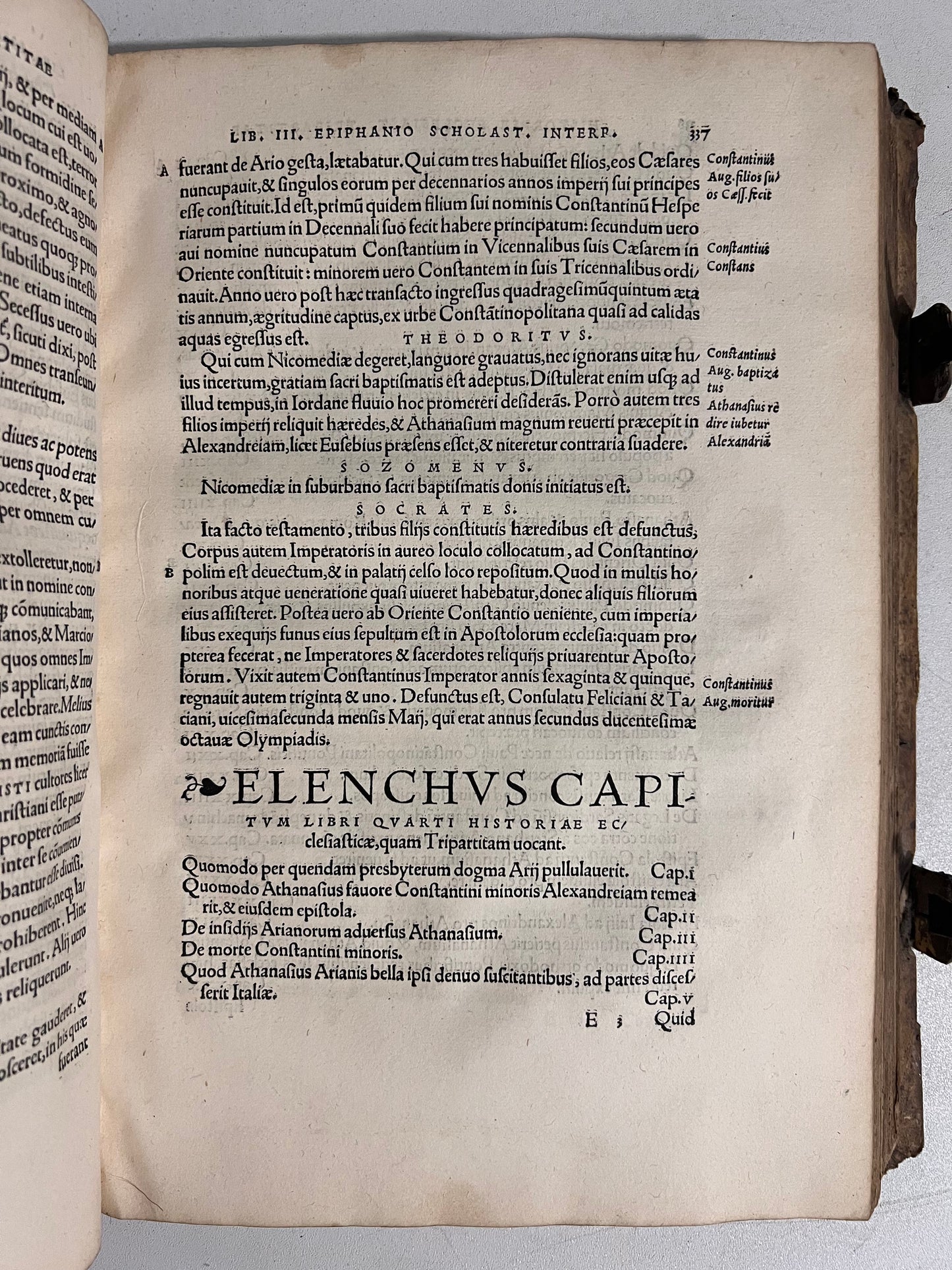 Eusebius' Historia Ecclesiastica 1535