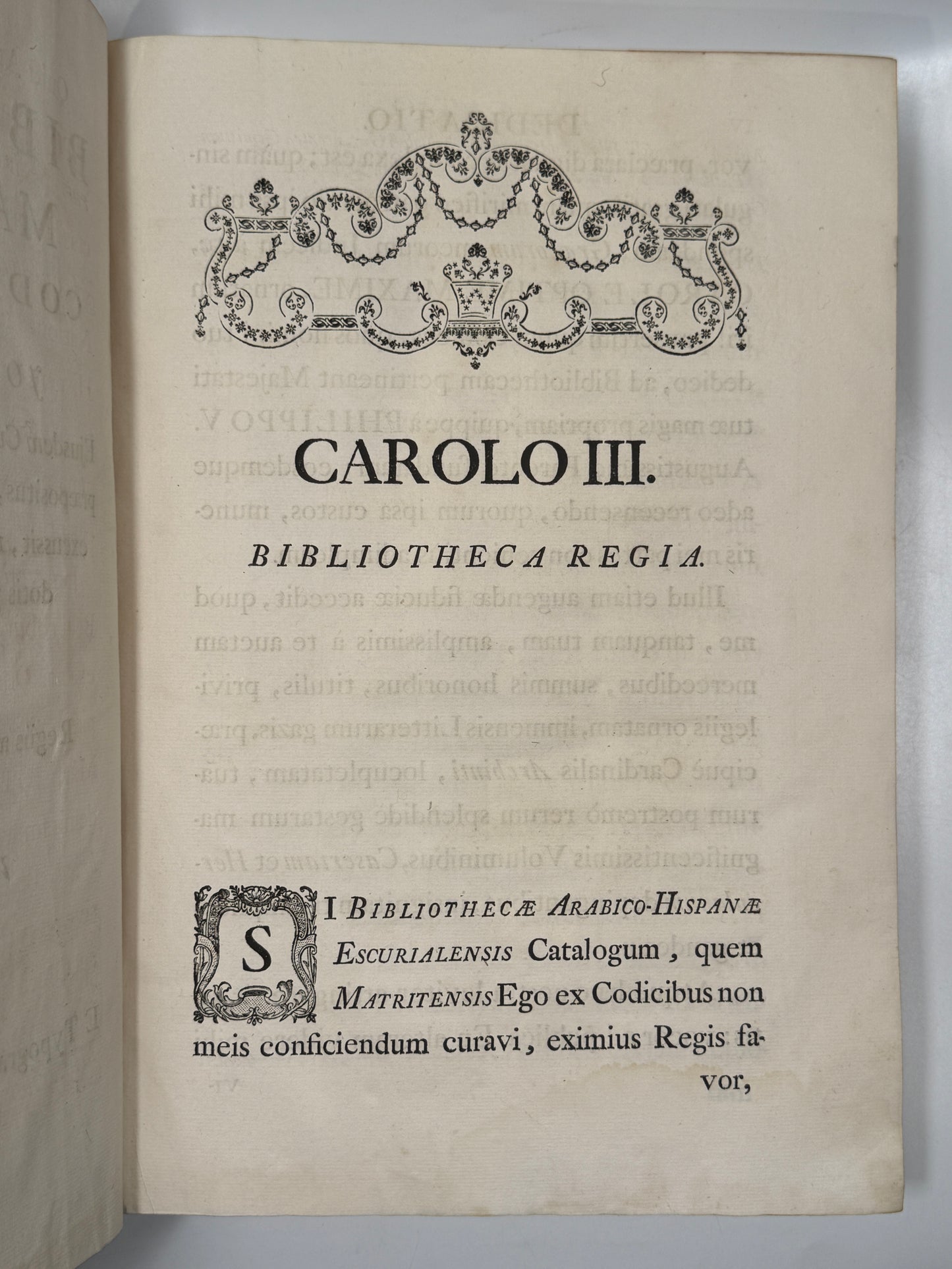 Regiae Bibliothecae Matritensis Codices 1769 Important Bibliography First Edition