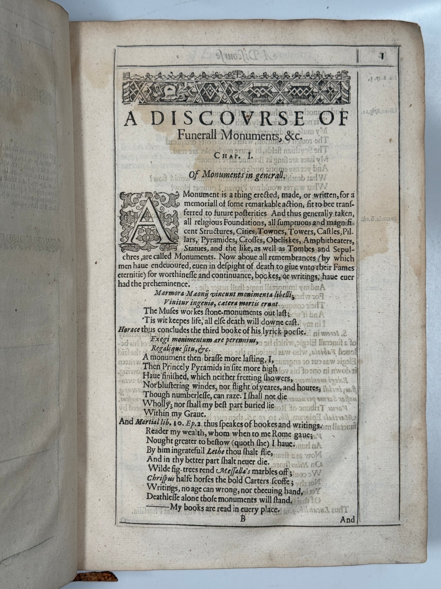 Ancient Funeral Monuments by John Weaver 1631 First Edition