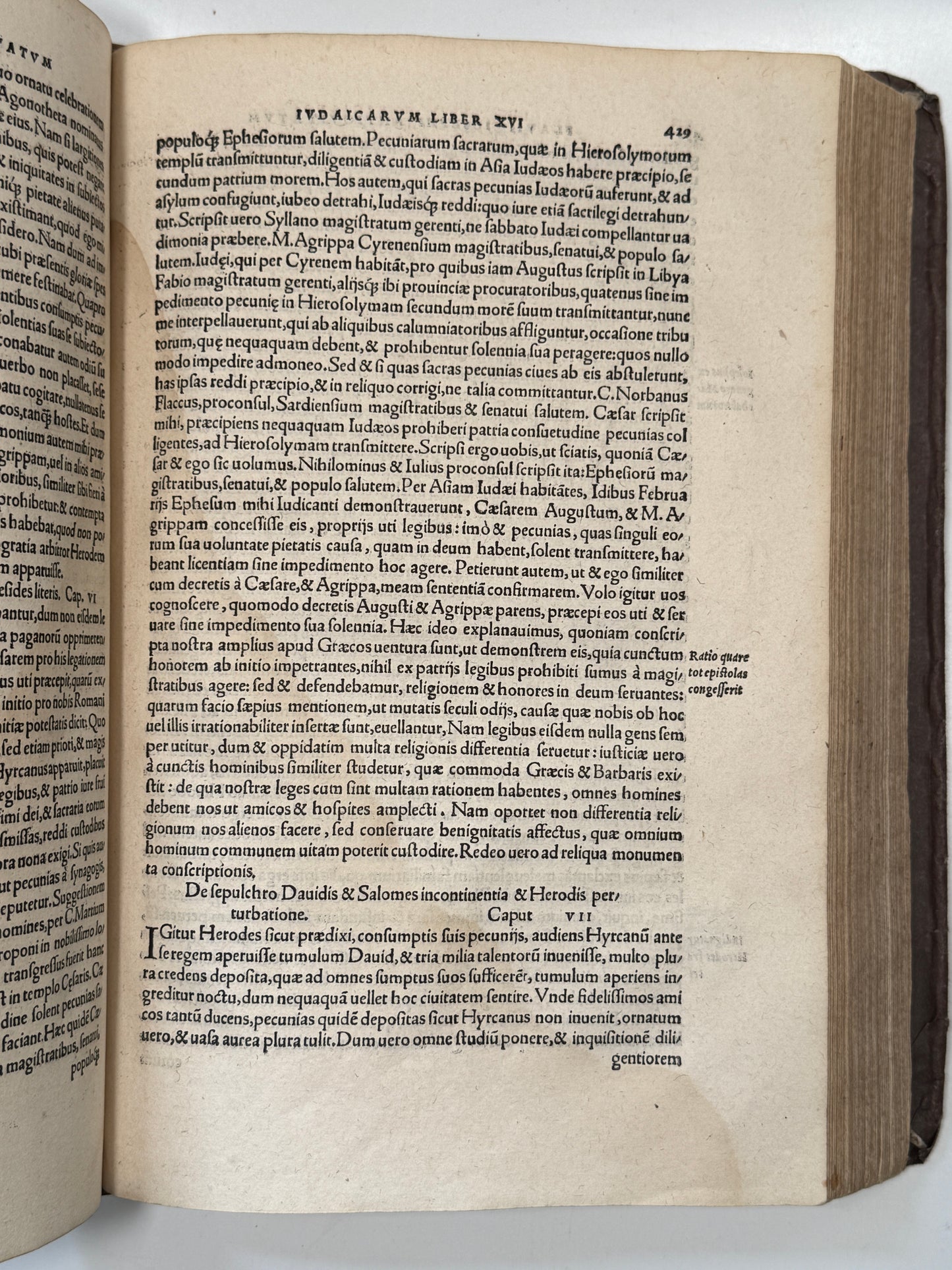 Josephus Antiquiatum Judaicarum 1540 Froben Press