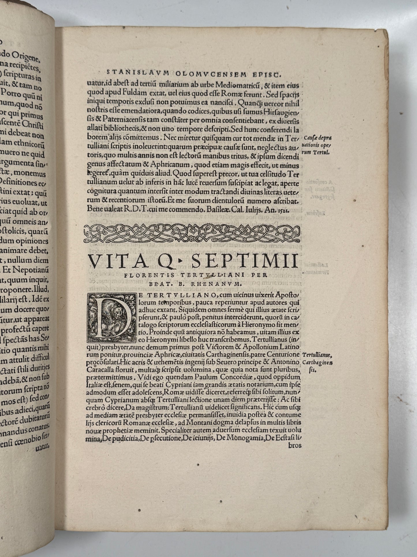 The Works of Tertullian 1528 John Calvin's Edition