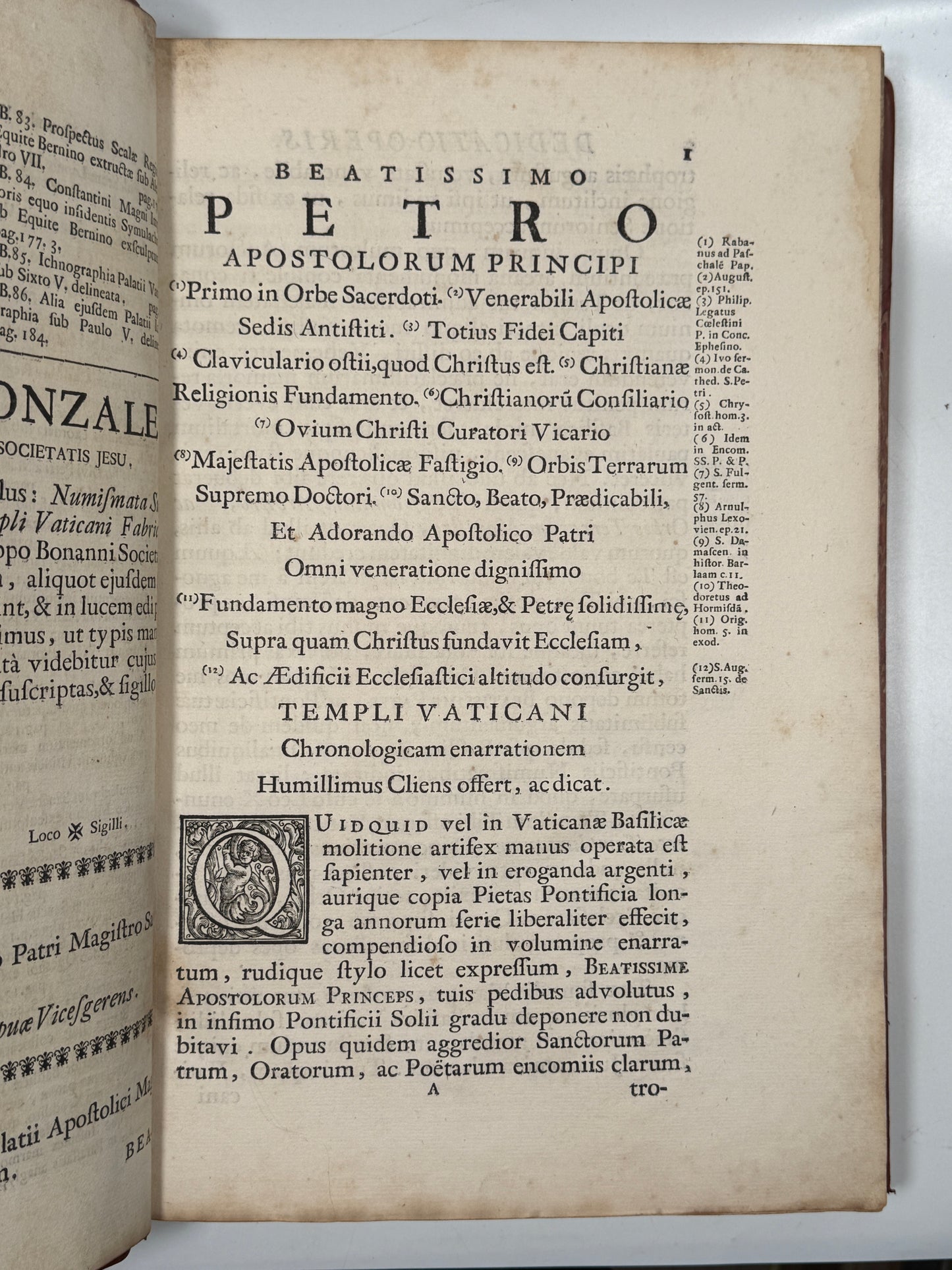 The Construction of the Vatican 1715