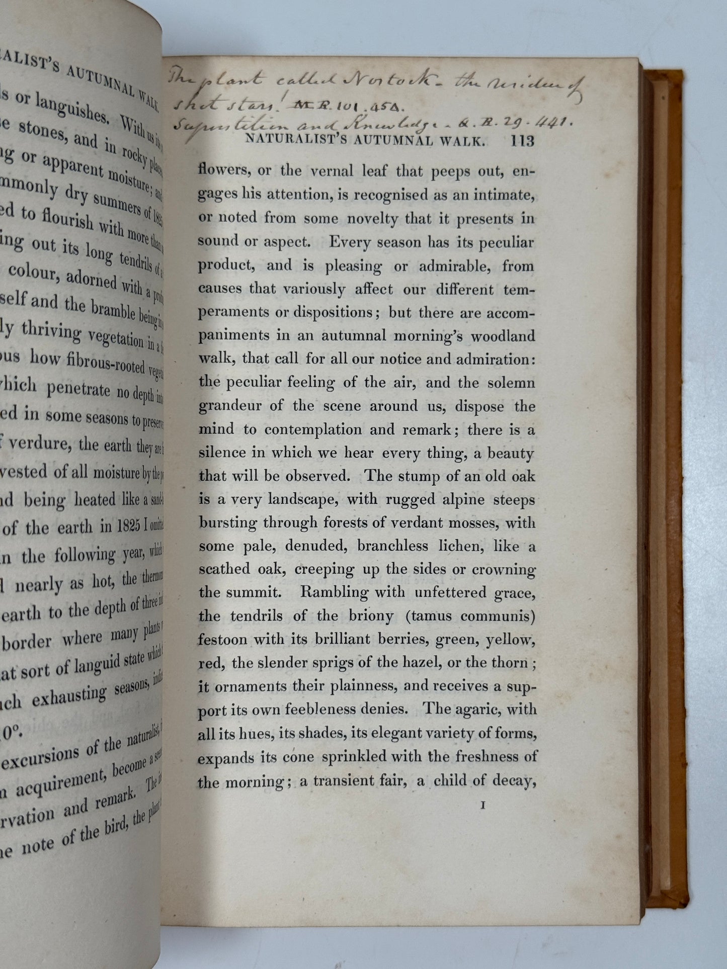 The Journal of a Naturalist by John Knapp 1829 First Edition