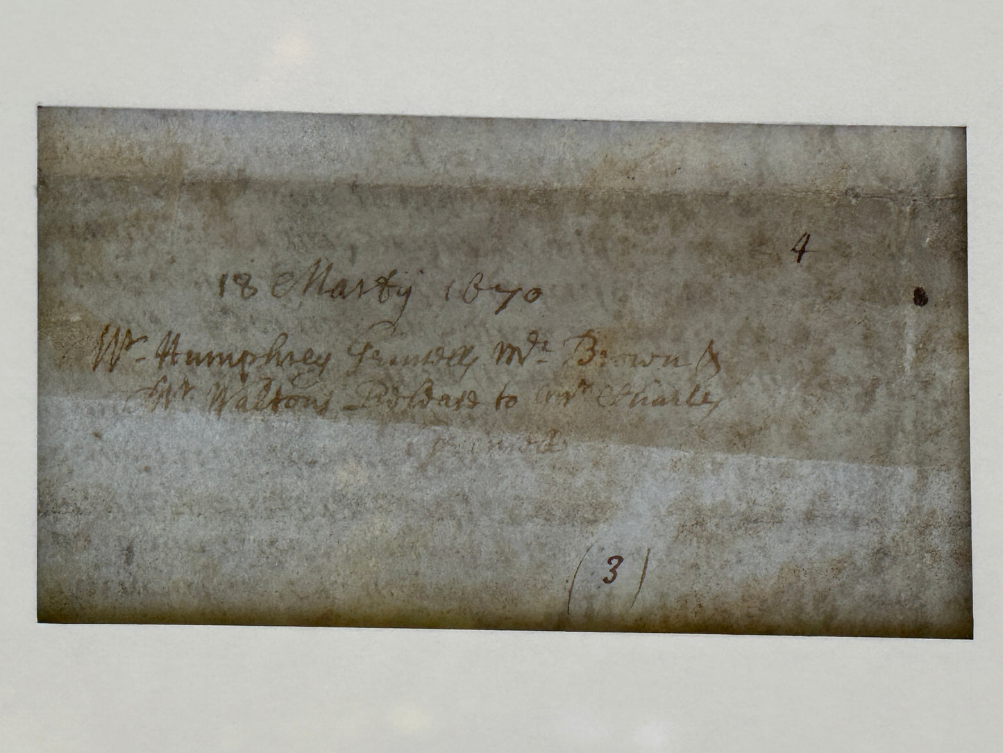 Izaak Walton 1670 Autograph Vellum Document Framed