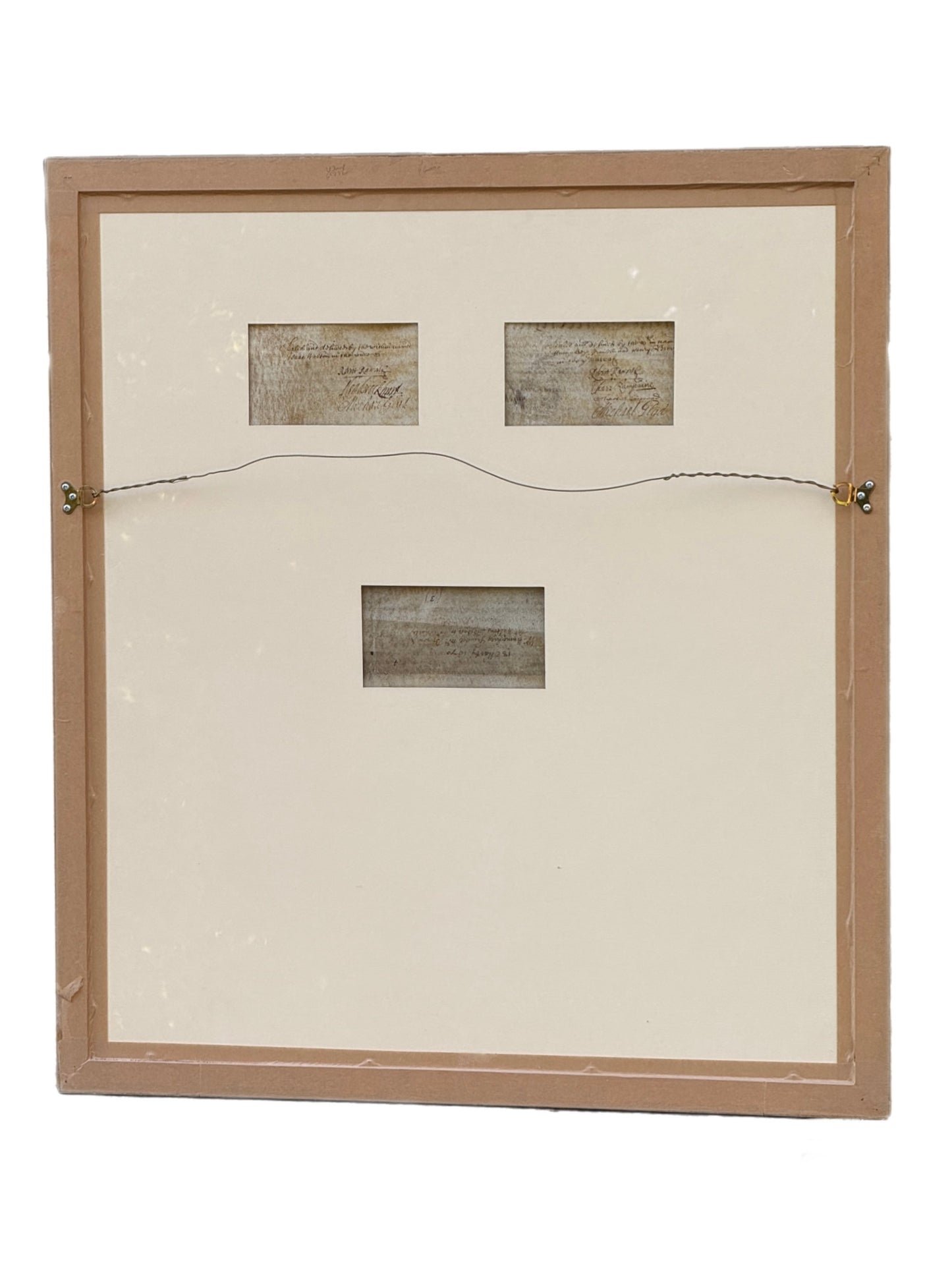 Izaak Walton 1670 Autograph Vellum Document Framed