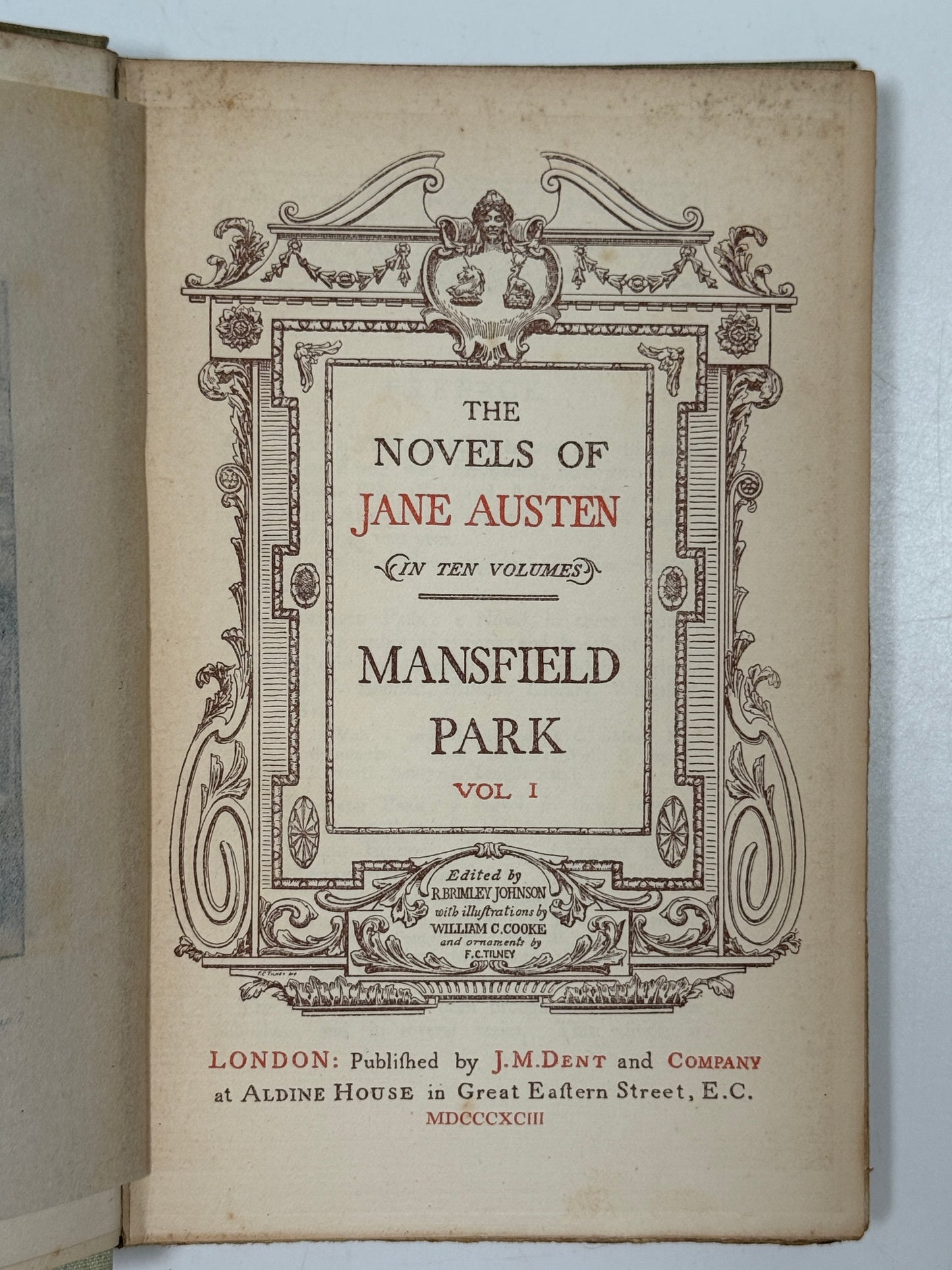 The Novels of Jane Austen 1893