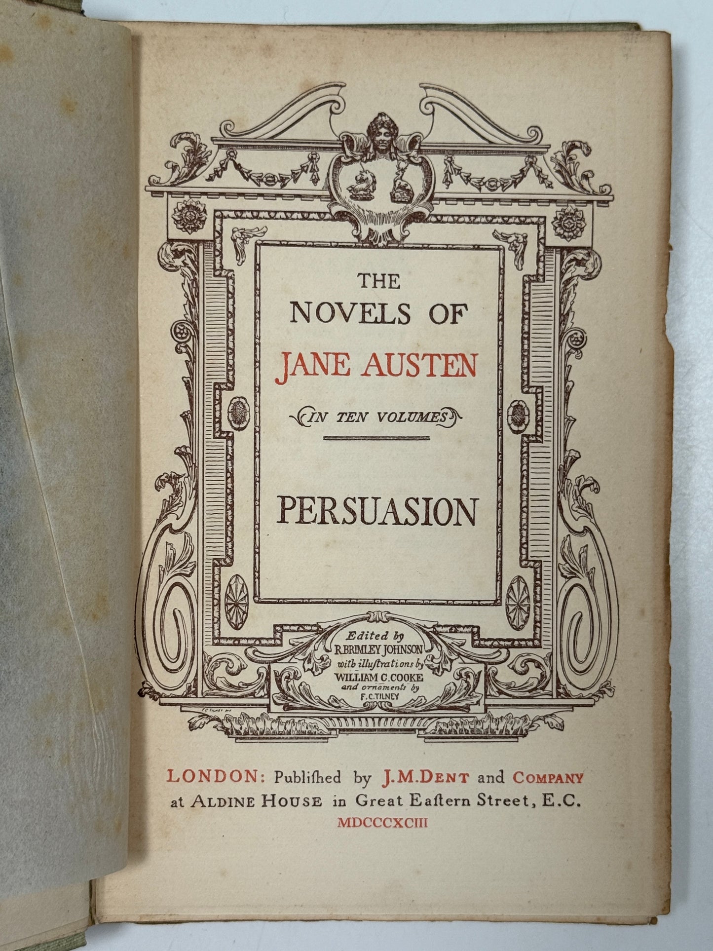 The Novels of Jane Austen 1893