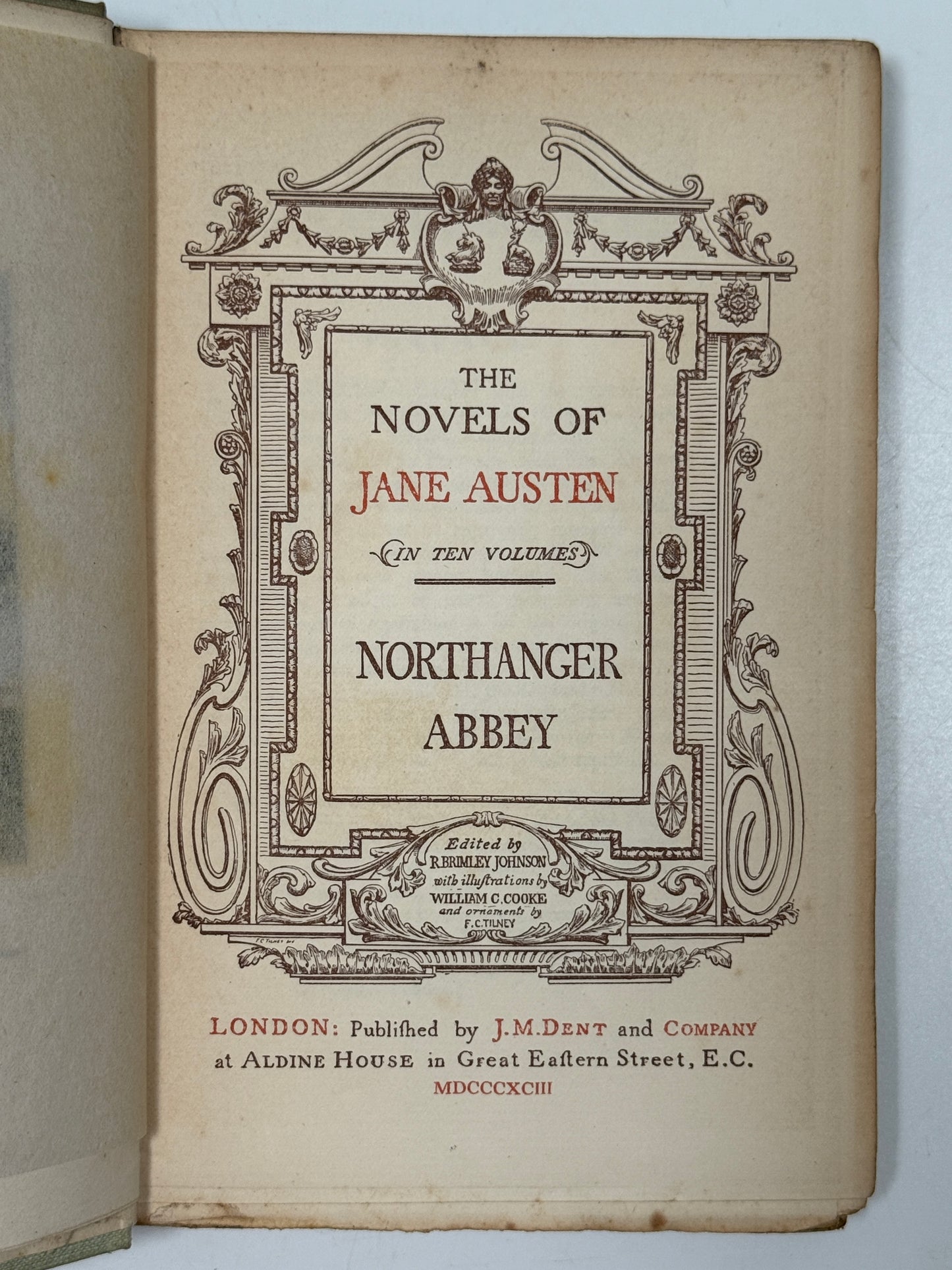 The Novels of Jane Austen 1893